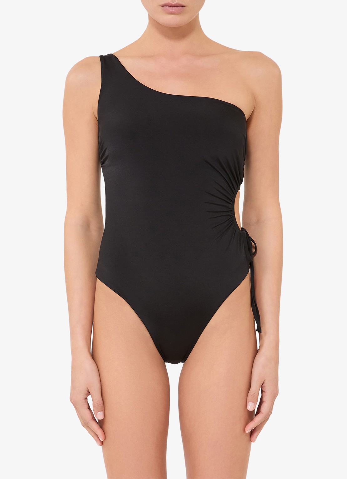 Max Mara Badpak met cut-out detail - detail 9 zwart