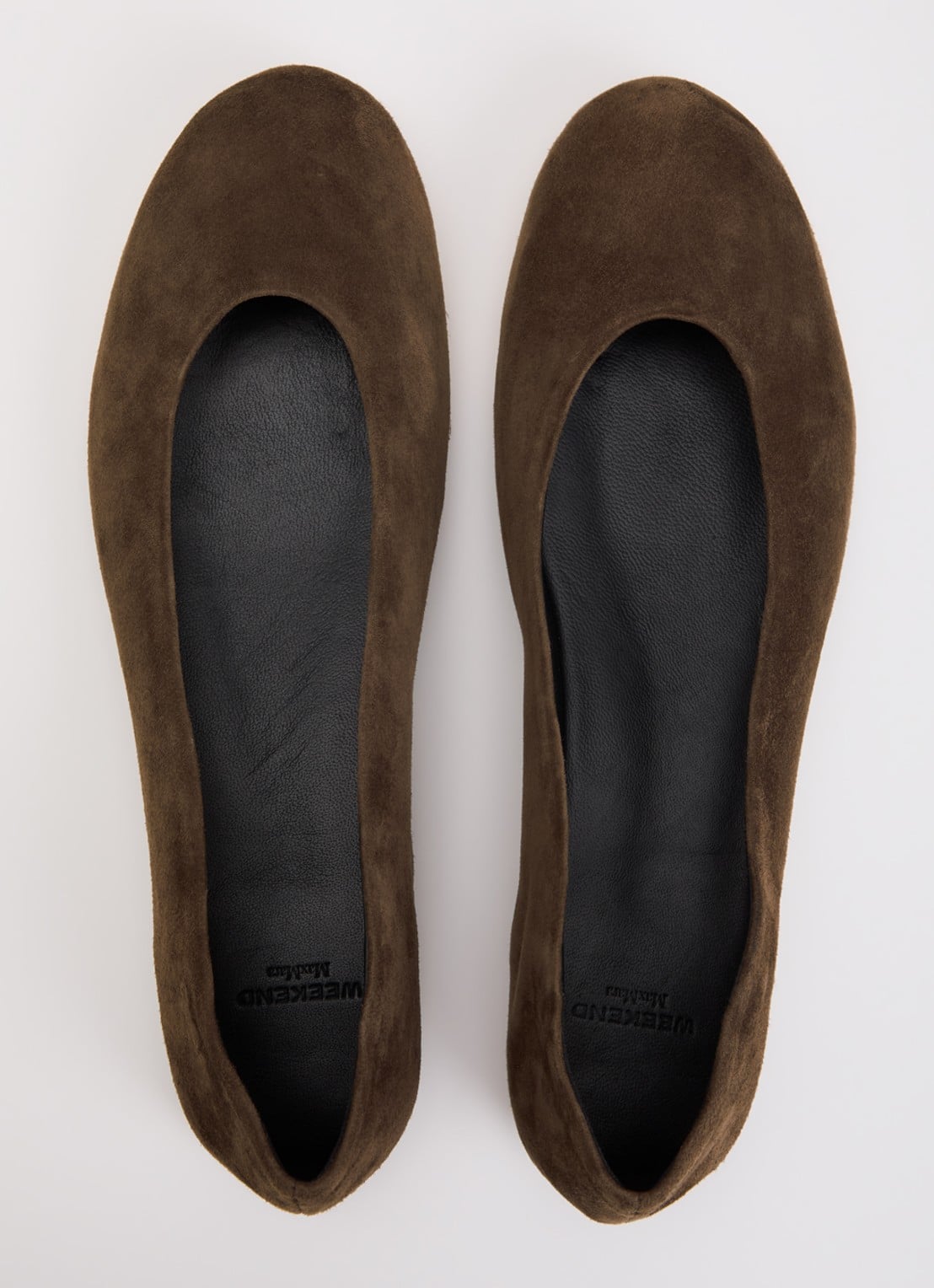 Max Mara Ballerina van suède - detail 9 bruin