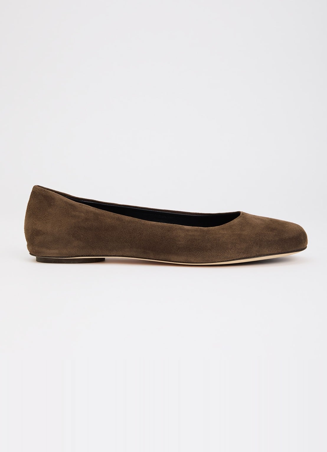 Max Mara Ballerina van suède - voorkant 4 bruin