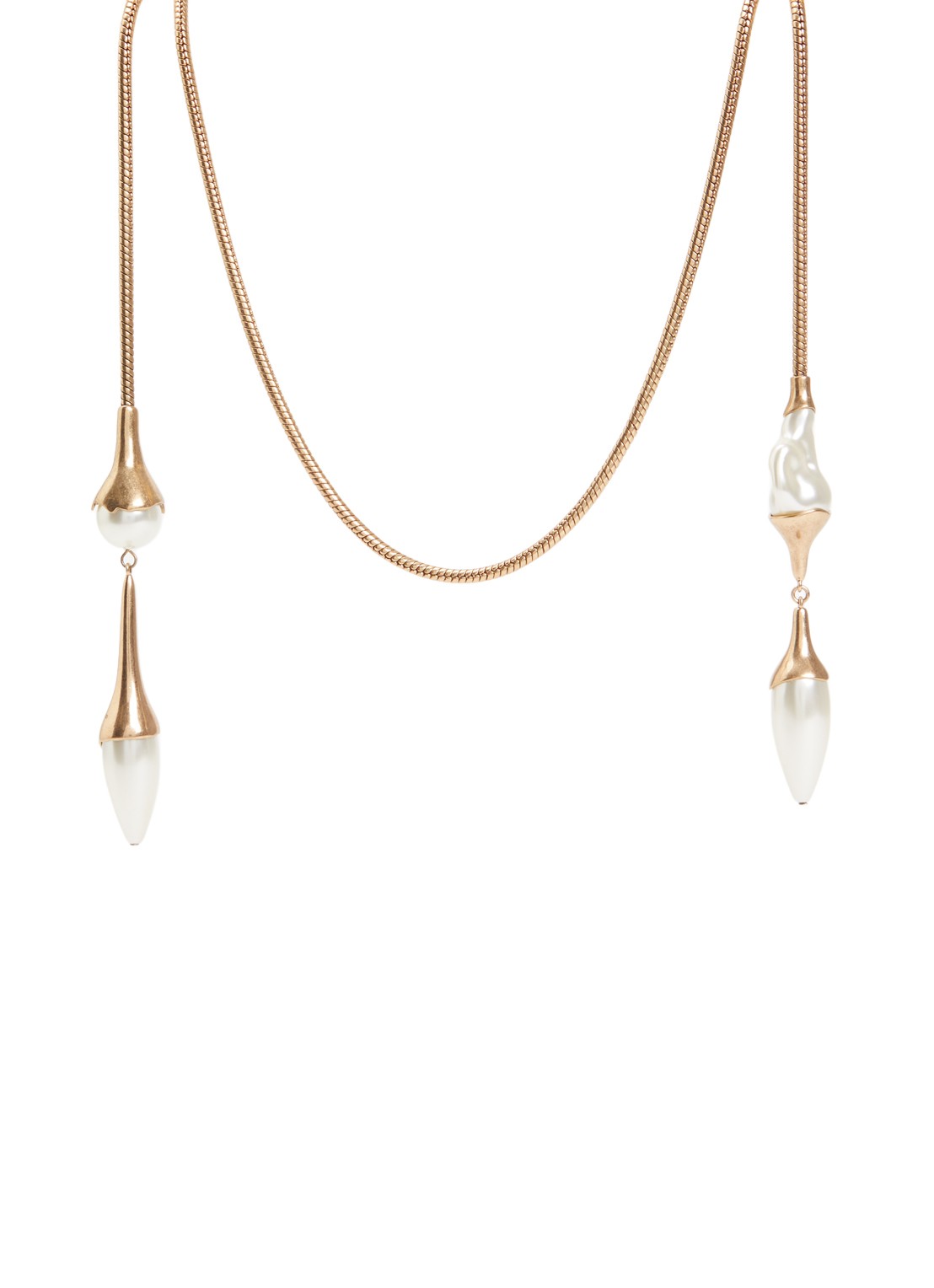 Max Mara Bevanda ketting met hanger - voorkant 3 goud