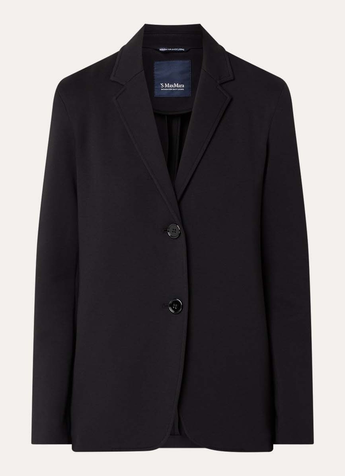 Max Mara Blazer met kraag - voorkant 3 zwart