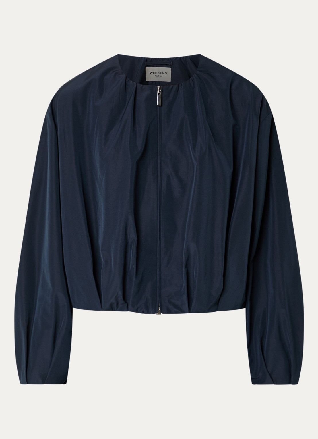 Max Mara Butterfly jack met steekzakken - voorkant donkerblauw