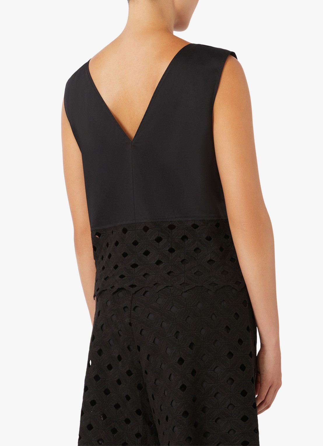 Max Mara Crop top met cut-out detail - achterkant 5 zwart