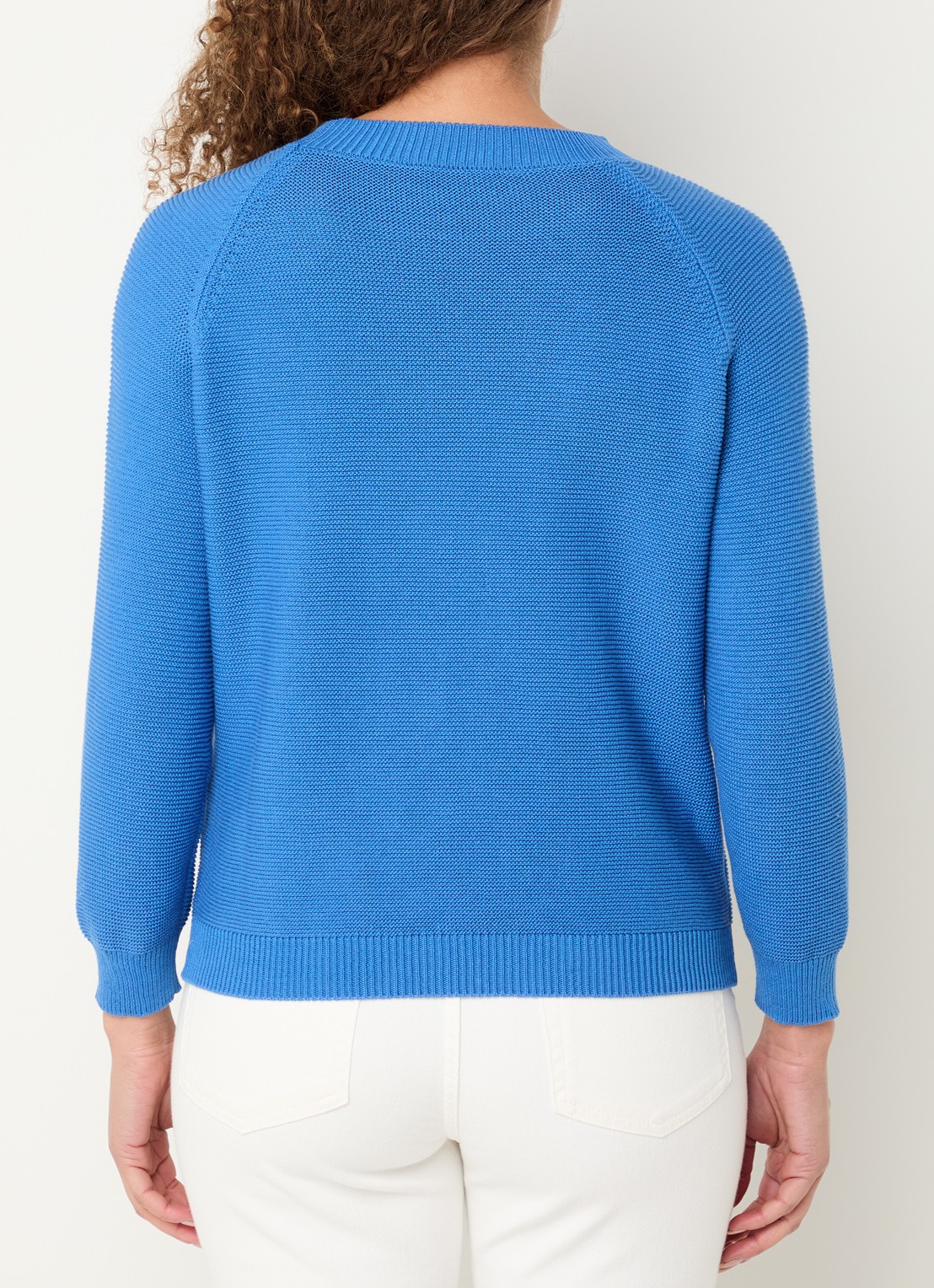 Max Mara Daere fijngebreide trui met ronde hals - achterkant 4 blauw