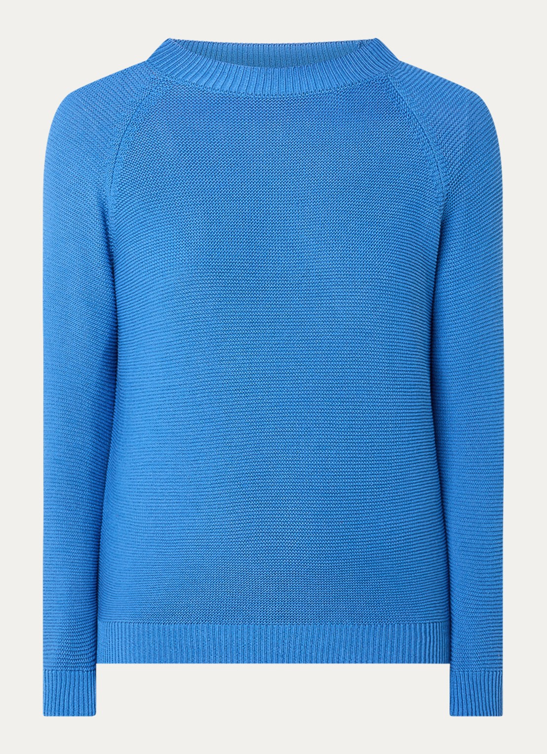 Max Mara Daere fijngebreide trui met ronde hals - voorkant 2 blauw