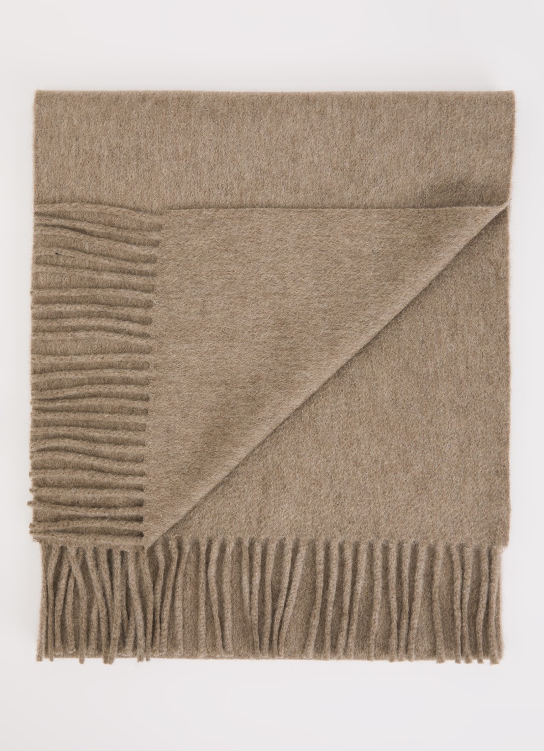 Max Mara Dalia sjaal van kasjmier 190 x 28 cm  - voorkant 3 beige
