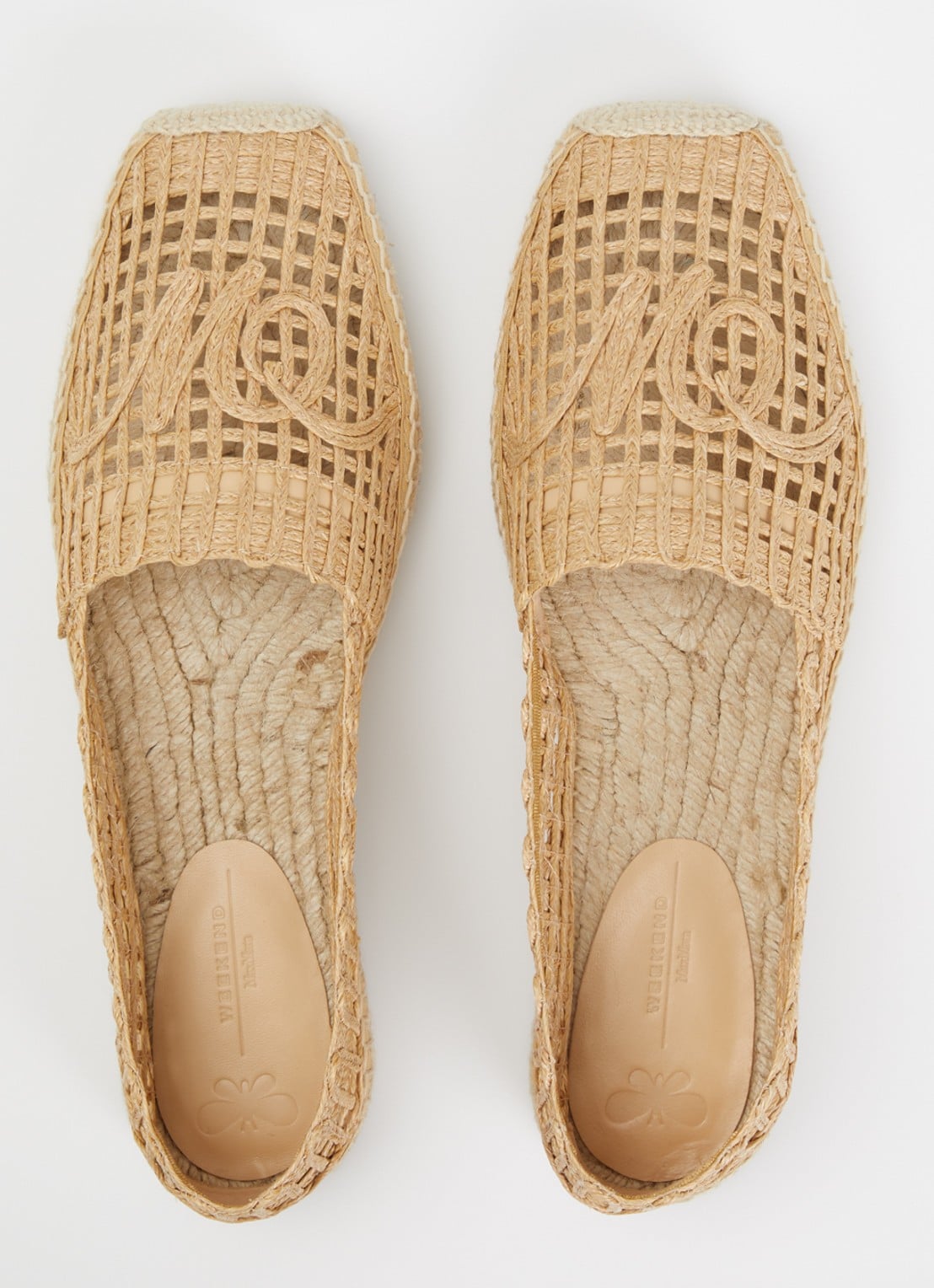 Max Mara Espadrille met opengewerkt dessin - detail 4 camel