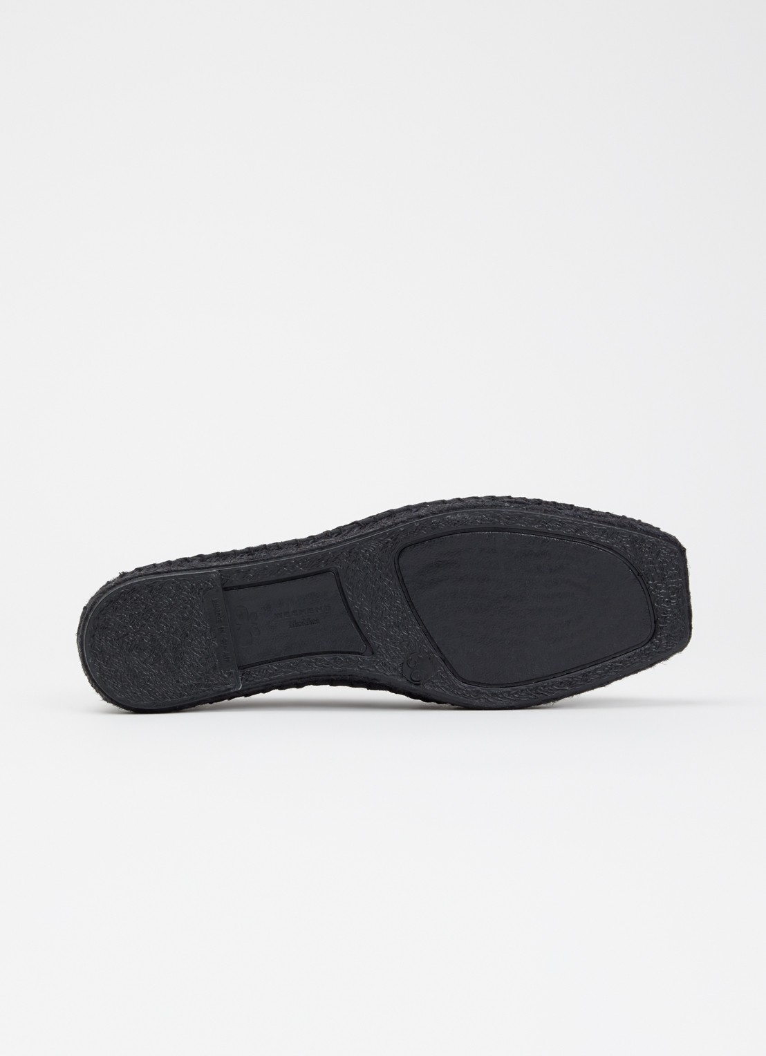 Max Mara Espadrille met opengewerkt dessin - detail 3 zwart