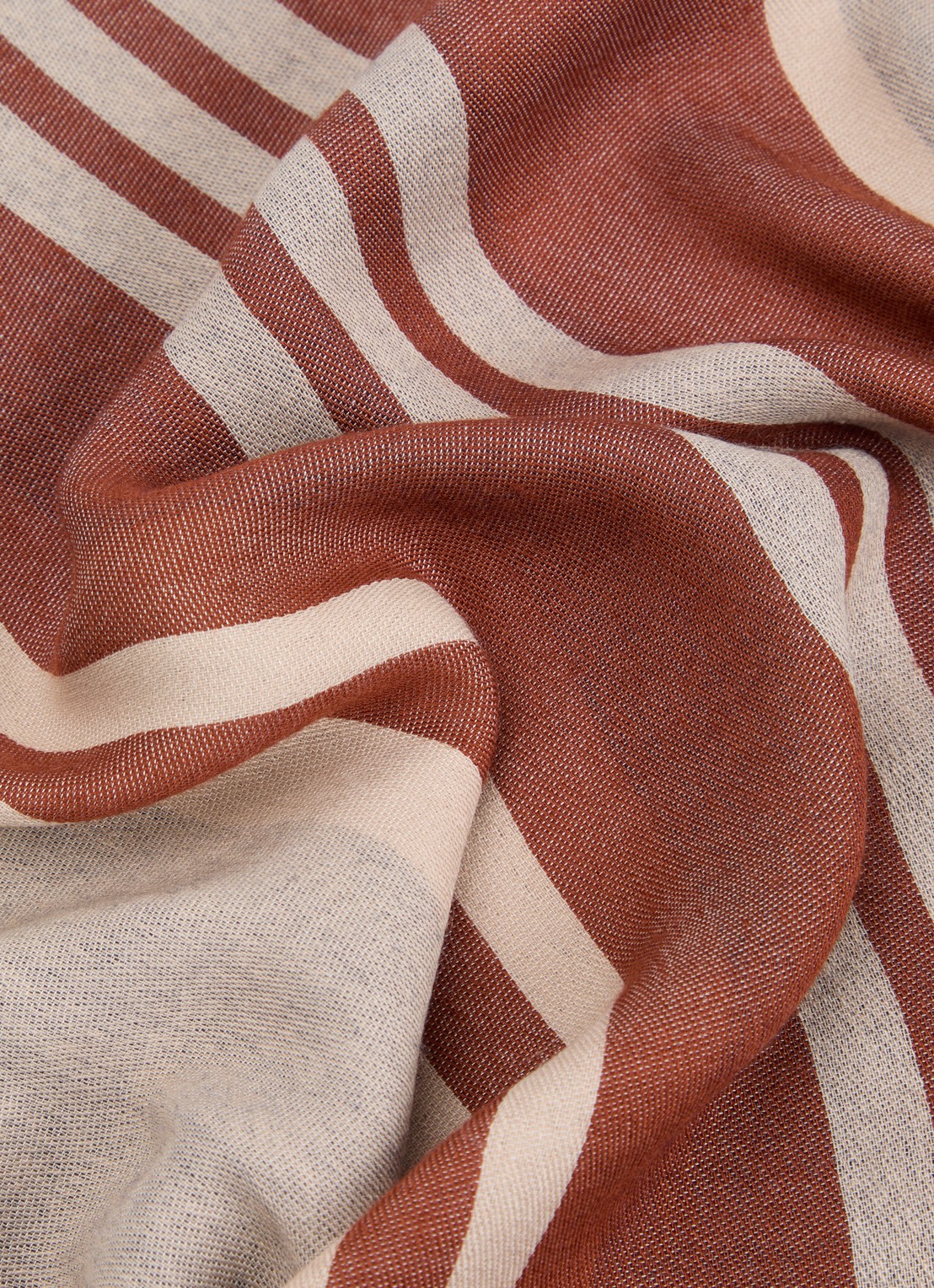 Max Mara Gallo sjaal met streepprint 184 x 82 cm - detail 3 rood