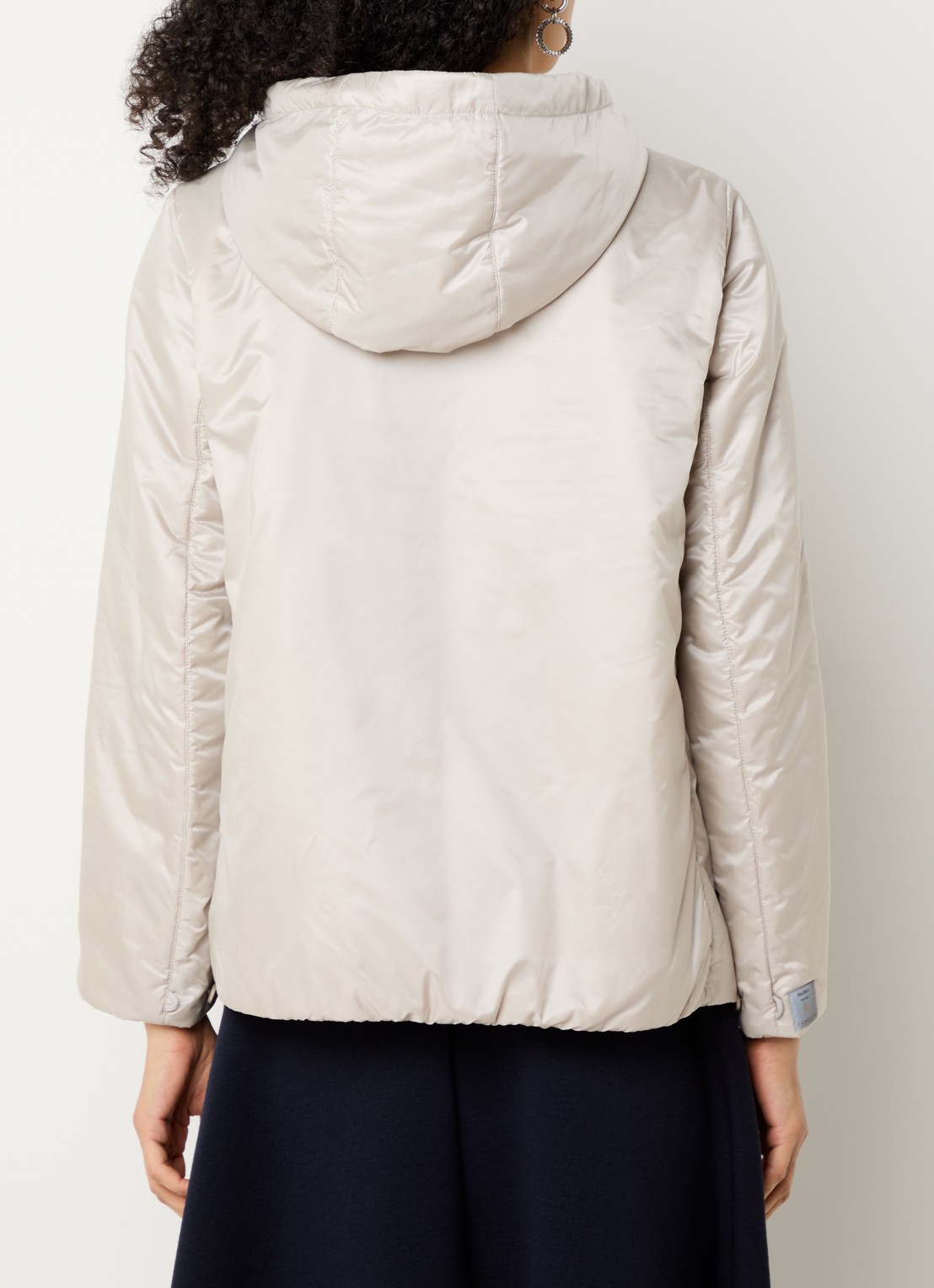 Max Mara Greenh jack met capuchon - achterkant 4 creme