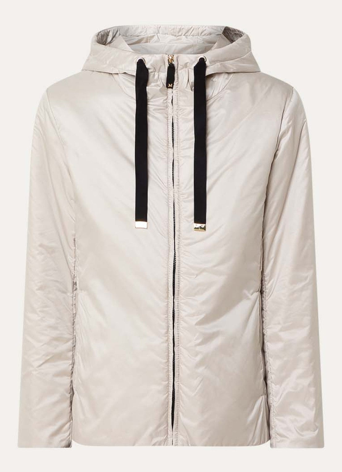 Max Mara Greenh jack met capuchon - voorkant 2 creme