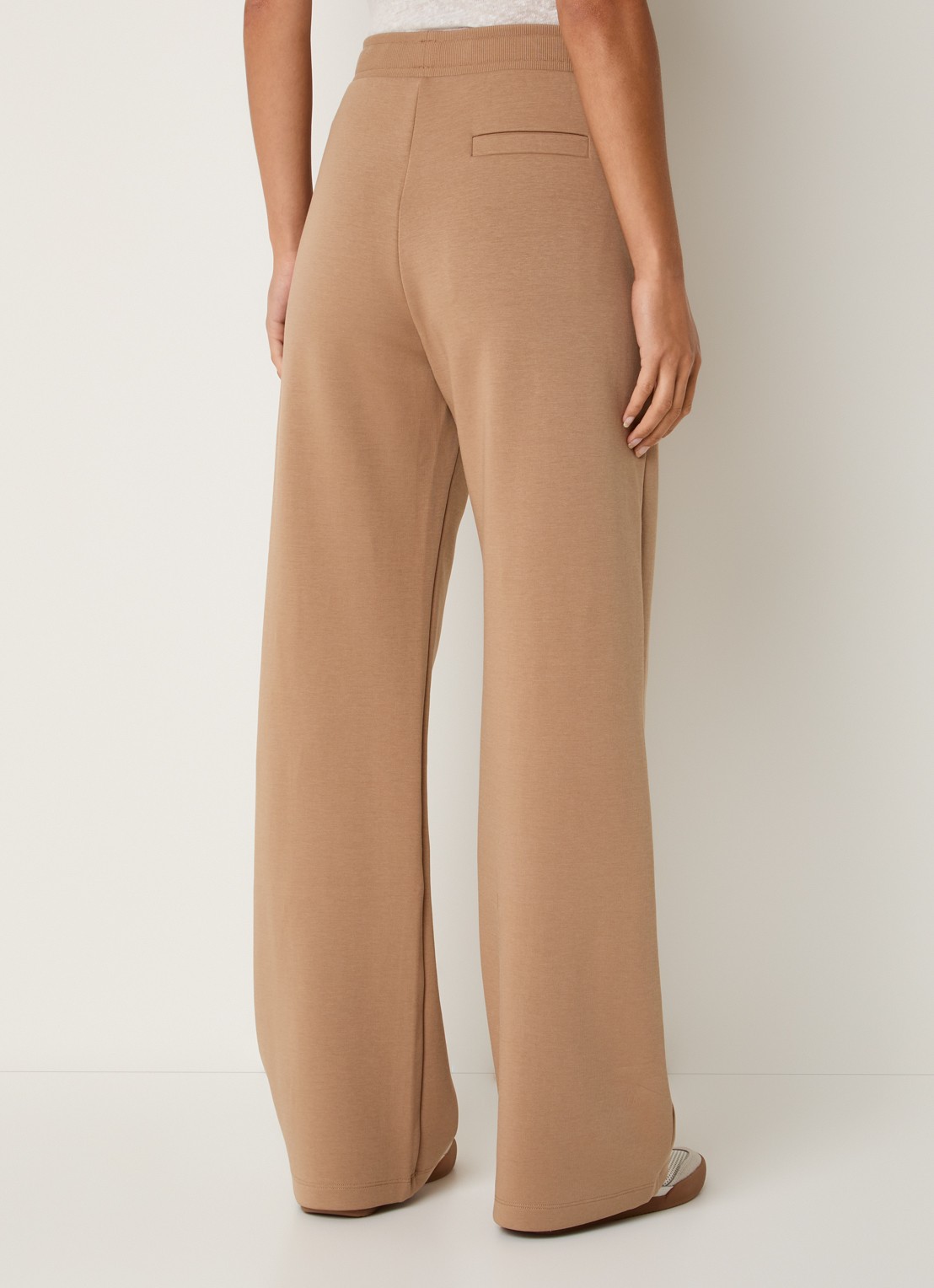 Max Mara High waist loose fit joggingbroek met steekzakken - achterkant 4 camel