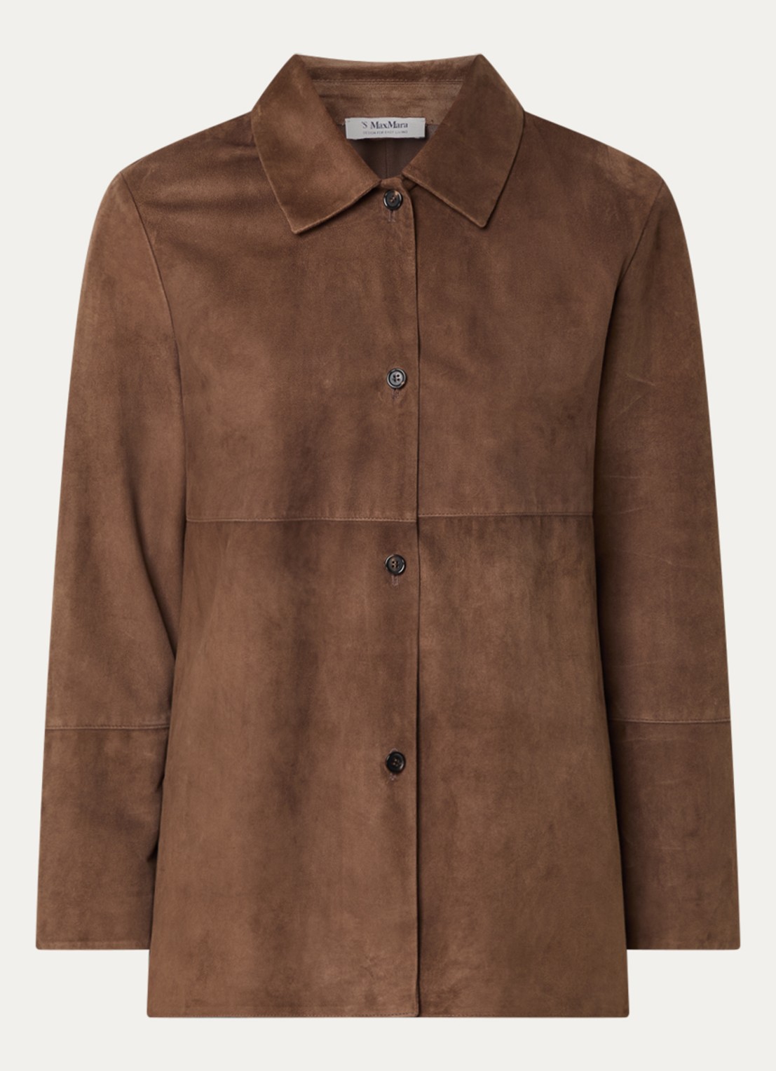 Max Mara Jack van zijde - voorkant 3 bruin