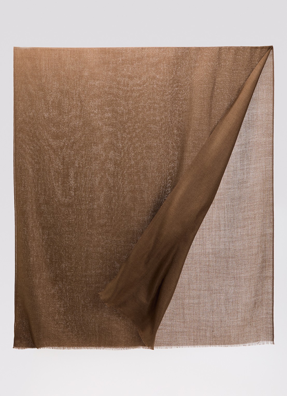 Max Mara Karauche sjaal in kasjmierblend 180 x 80 cm - detail chocoladebruin