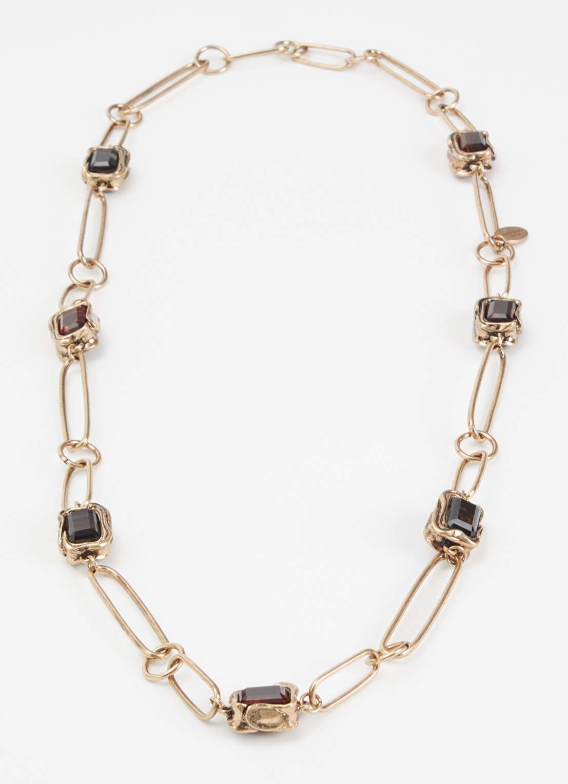 Max Mara Ketting met kristal - detail goud