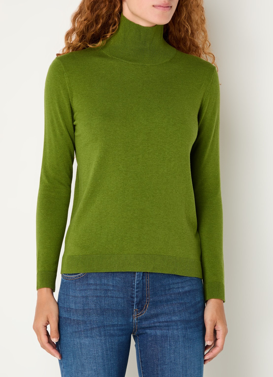 Max Mara Kiku fijngebreide coltrui in zijdeblend - detail 4 groen