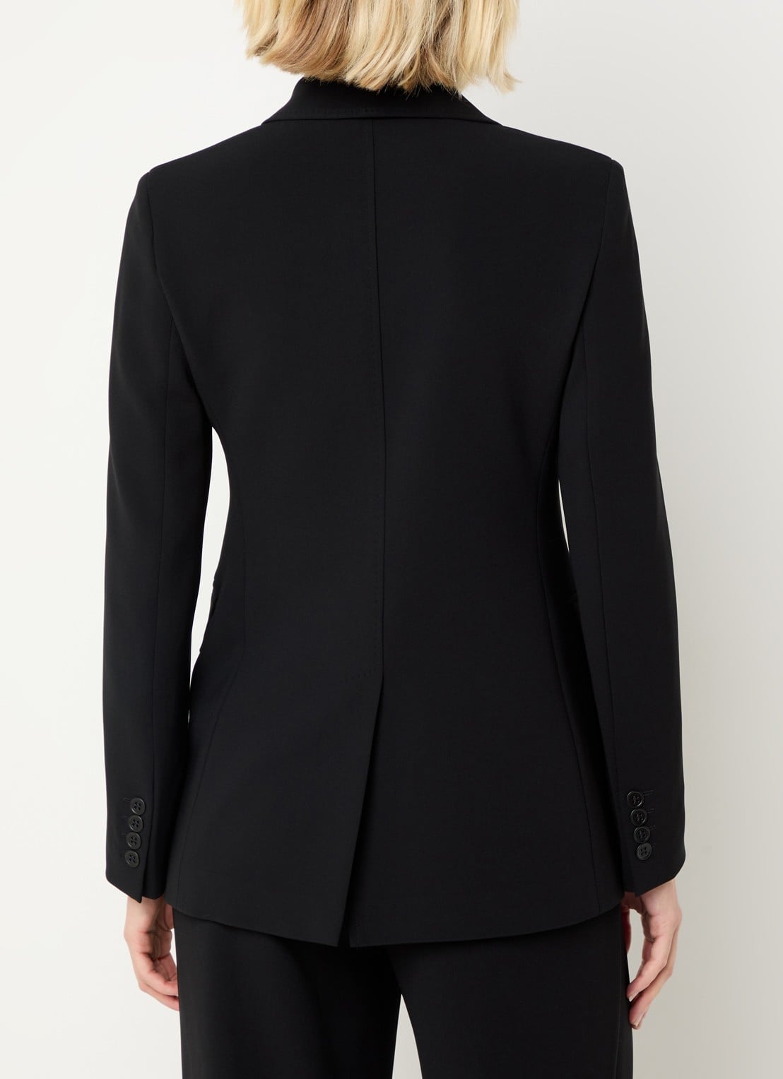 Max Mara Linz blazer met schoudervulling - achterkant zwart