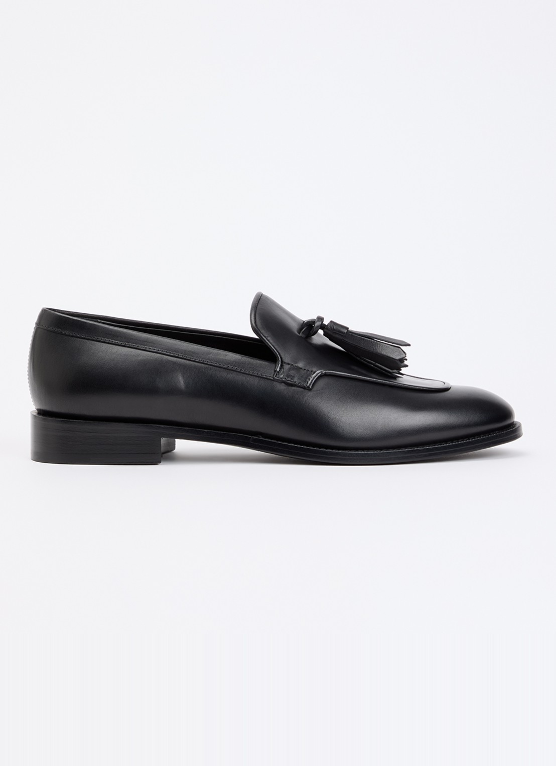 Max Mara Loafer van kalfsleer - voorkant 2 zwart