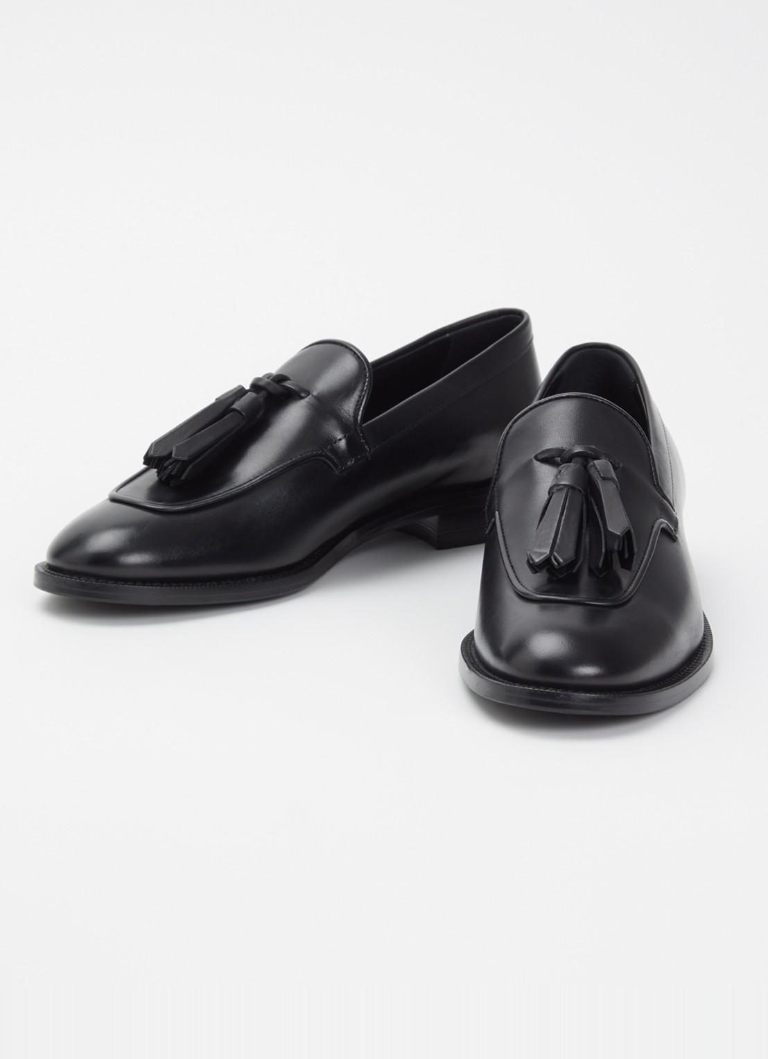 Max Mara Loafer van leer - detail zwart