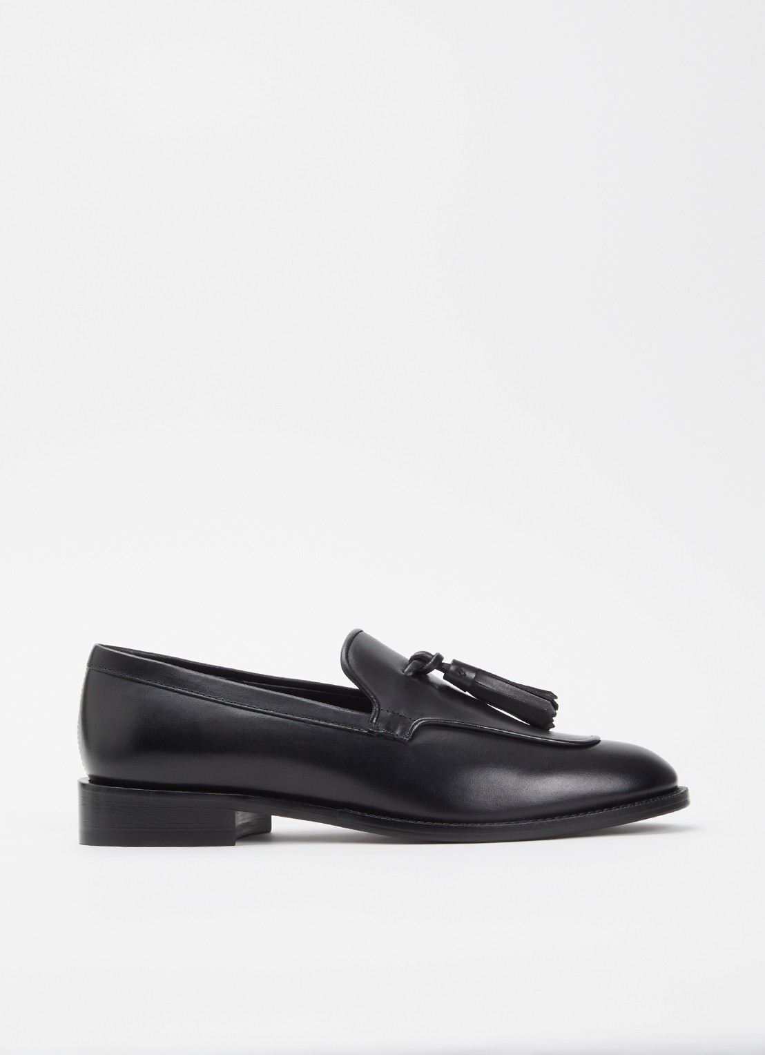 Max Mara Loafer van leer - voorkant 4 zwart