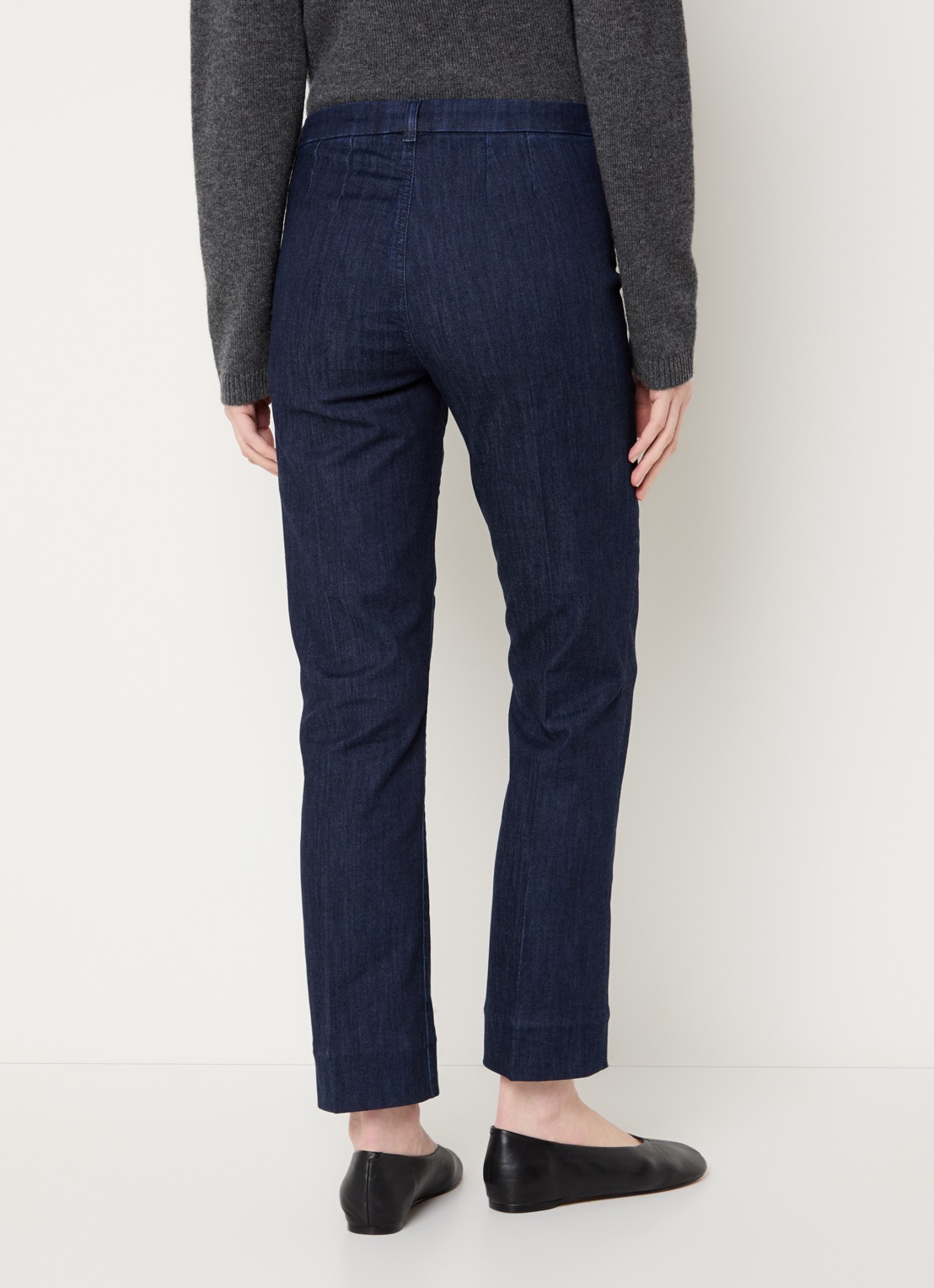 Max Mara Mid waist slim fit jeans met donkere wassing - achterkant 2 indigo