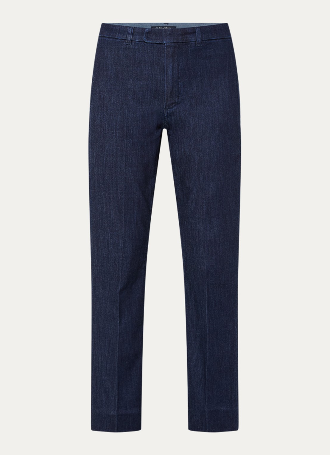 Max Mara Mid waist slim fit jeans met donkere wassing - voorkant 3 indigo