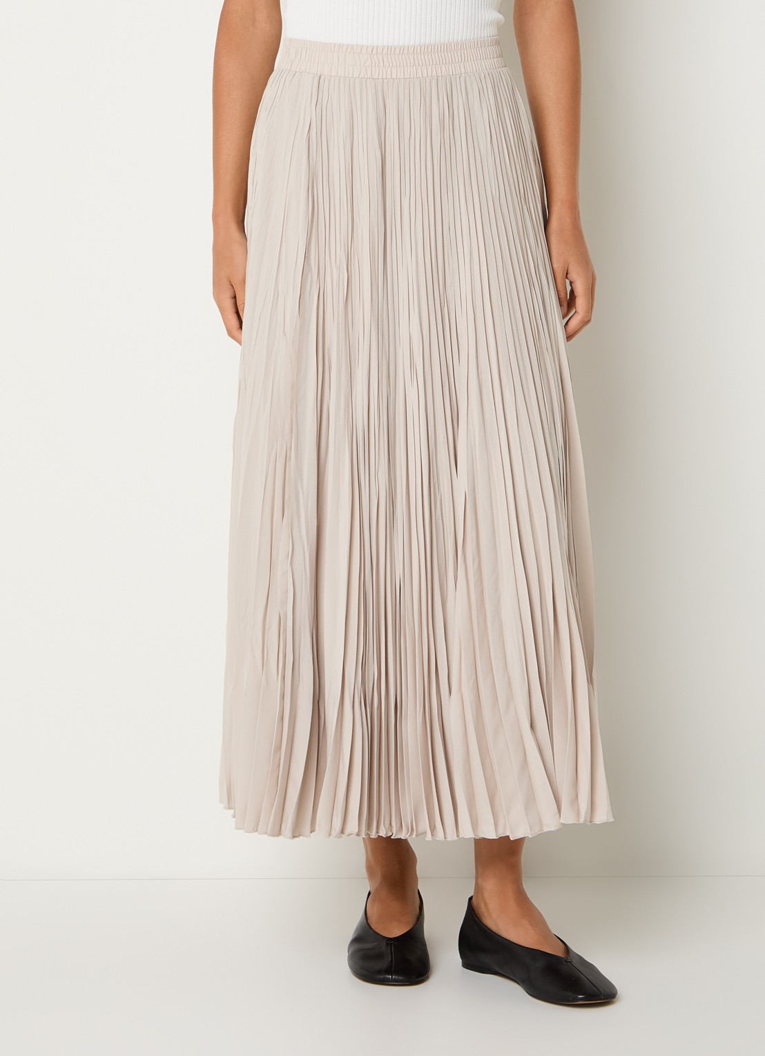 Max Mara Midi rok met plooidetail - detail 3 beige