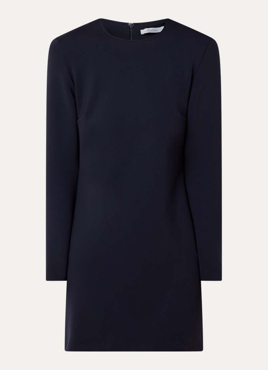 Max Mara Mini jurk met stretch - voorkant donkerblauw