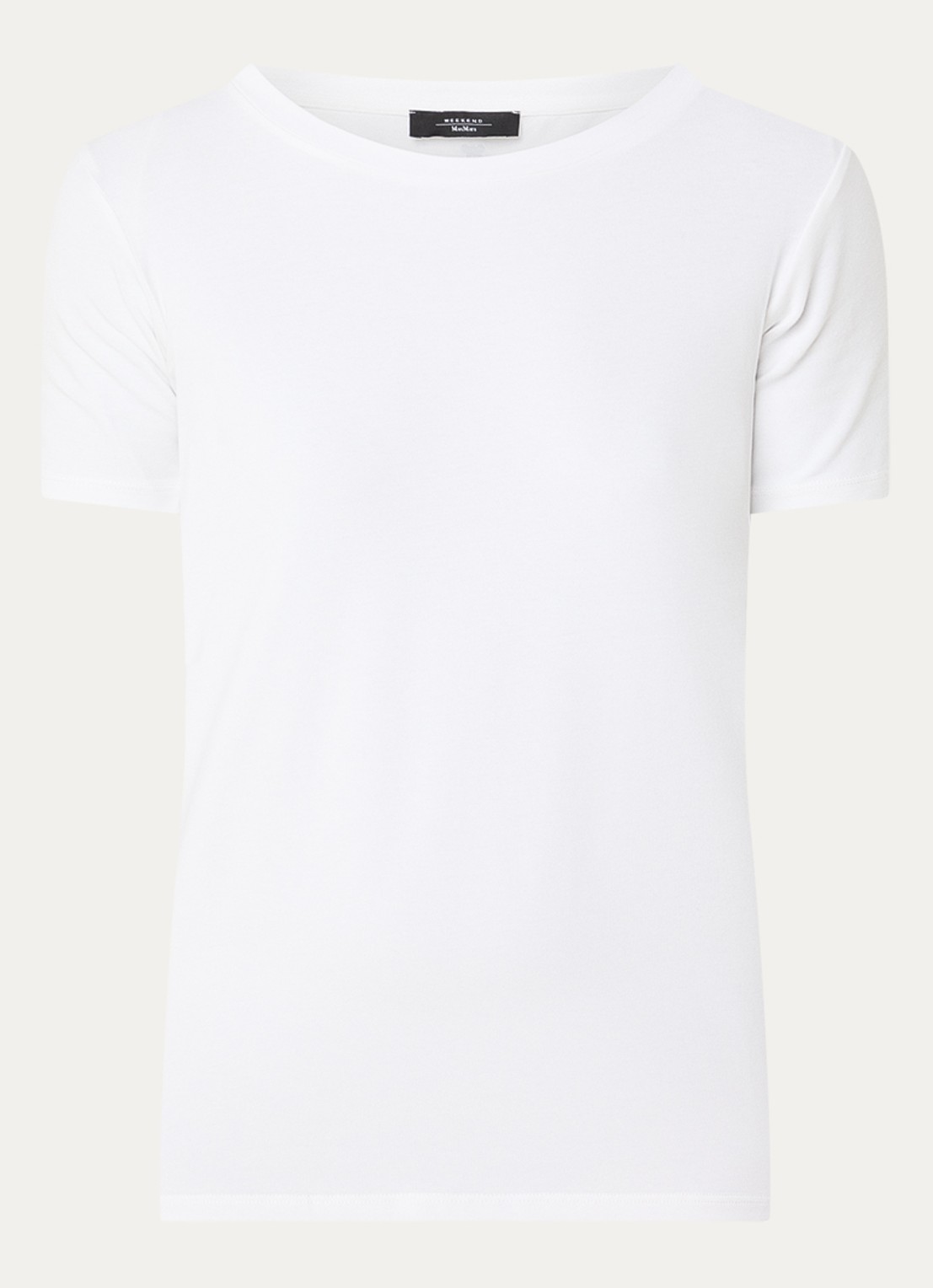 Max Mara Multib T-shirt met ronde hals - voorkant 3 wit
