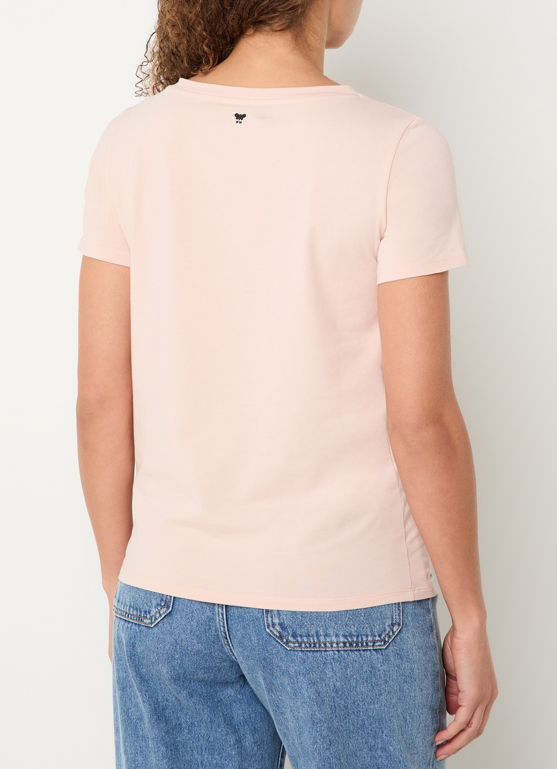Max Mara Multib T-shirt met ronde hals - achterkant 4 lichtroze