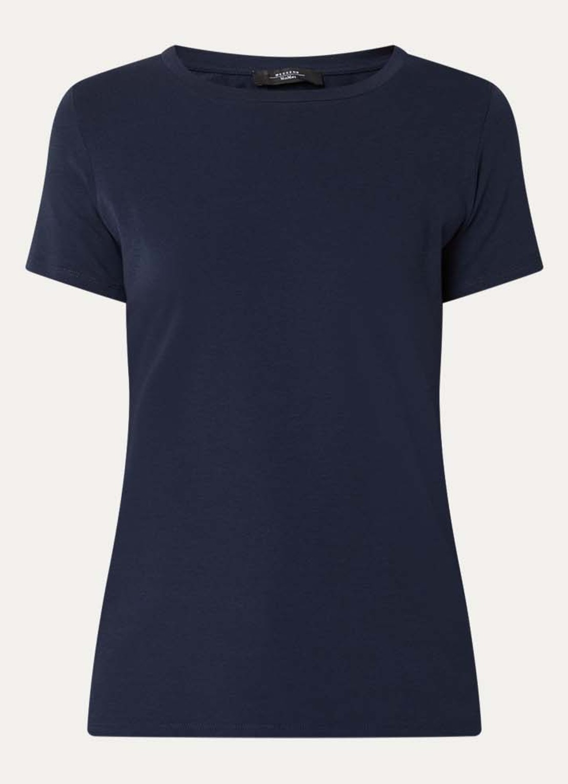 Max Mara Multib T-shirt met ronde hals - voorkant donkerblauw