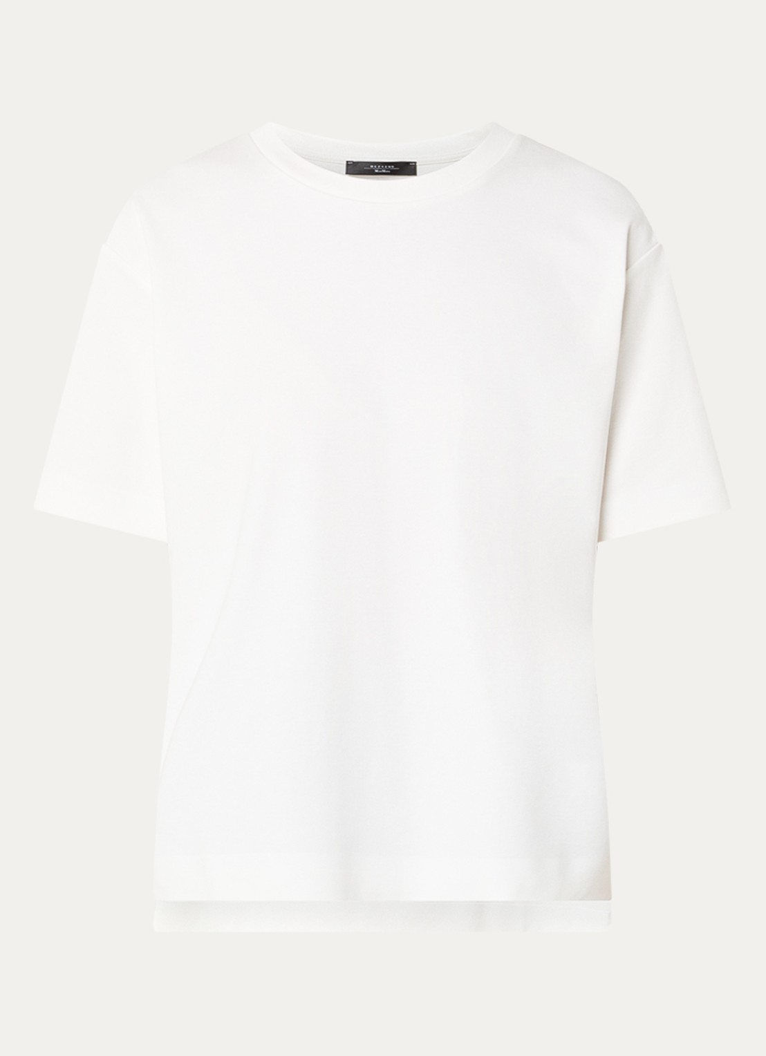 Max Mara Multid T-shirt met ronde hals - voorkant wit