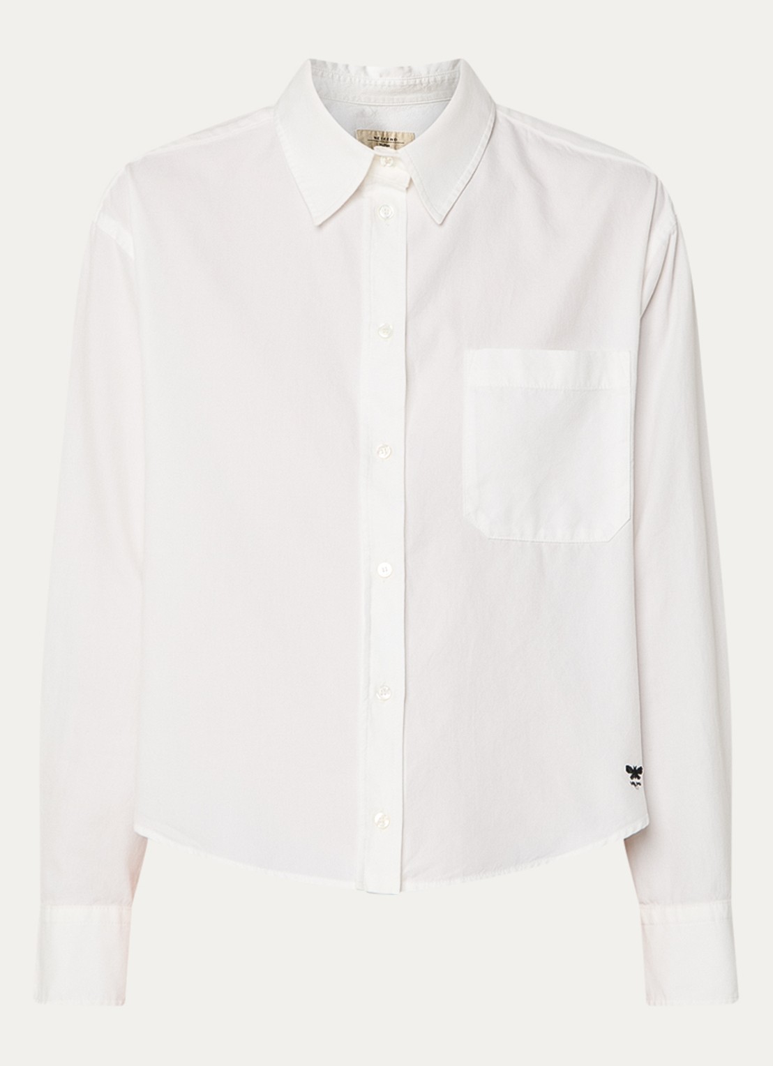Max Mara Nuoro blouse met borstzak - voorkant wit