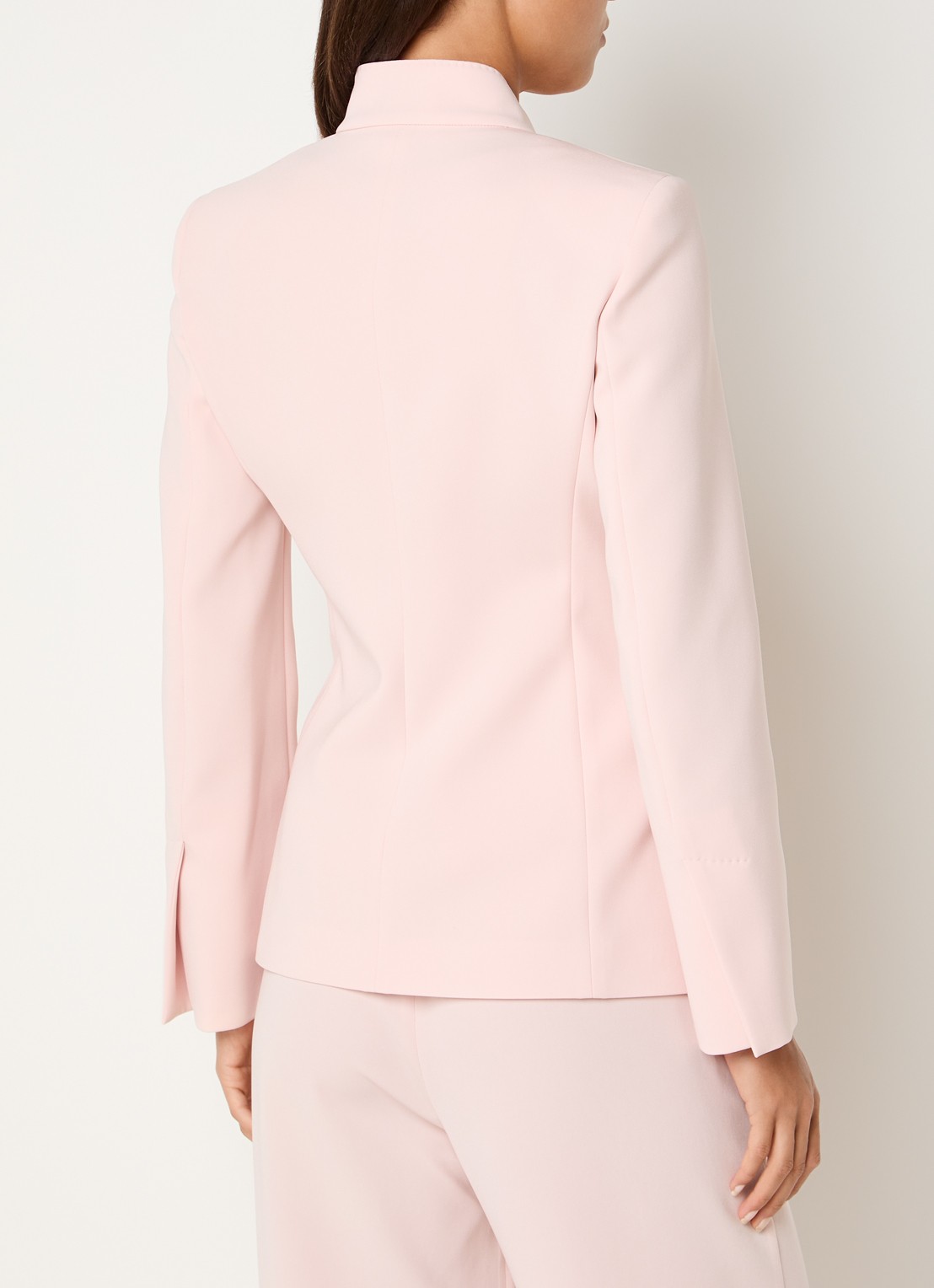 Max Mara Palo blazer met gestrikt detail - achterkant 3 lichtroze