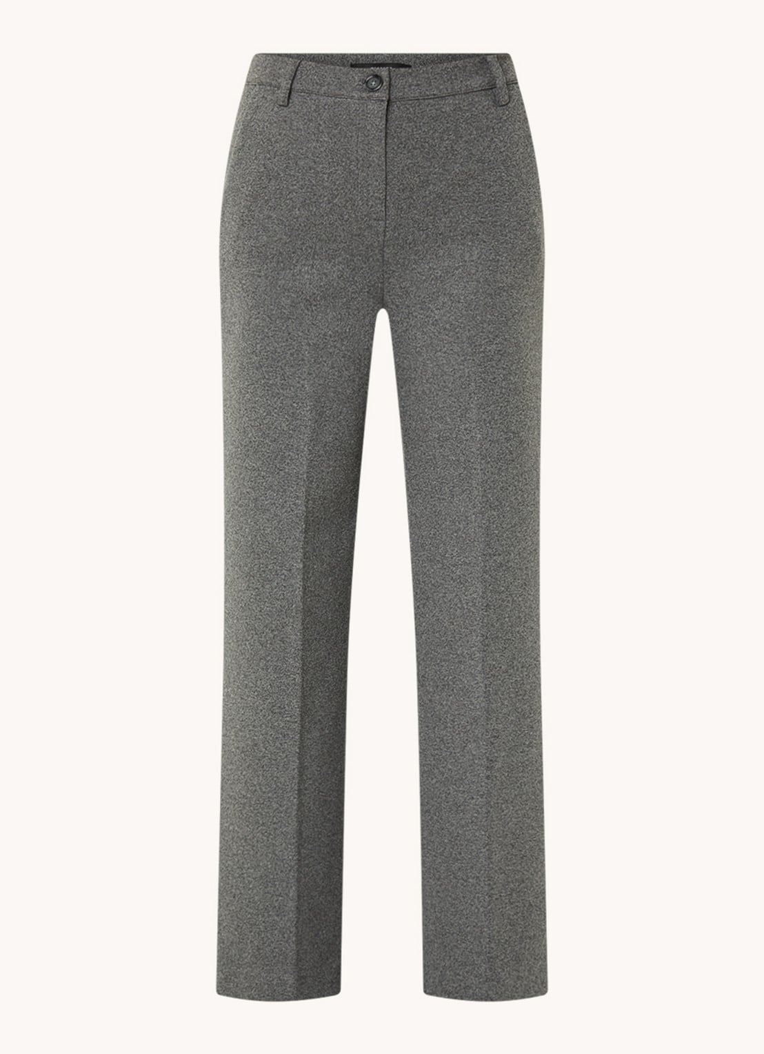 Max Mara Panetto high waist loose fit pantalon met steekzakken  - voorkant 2 grijs