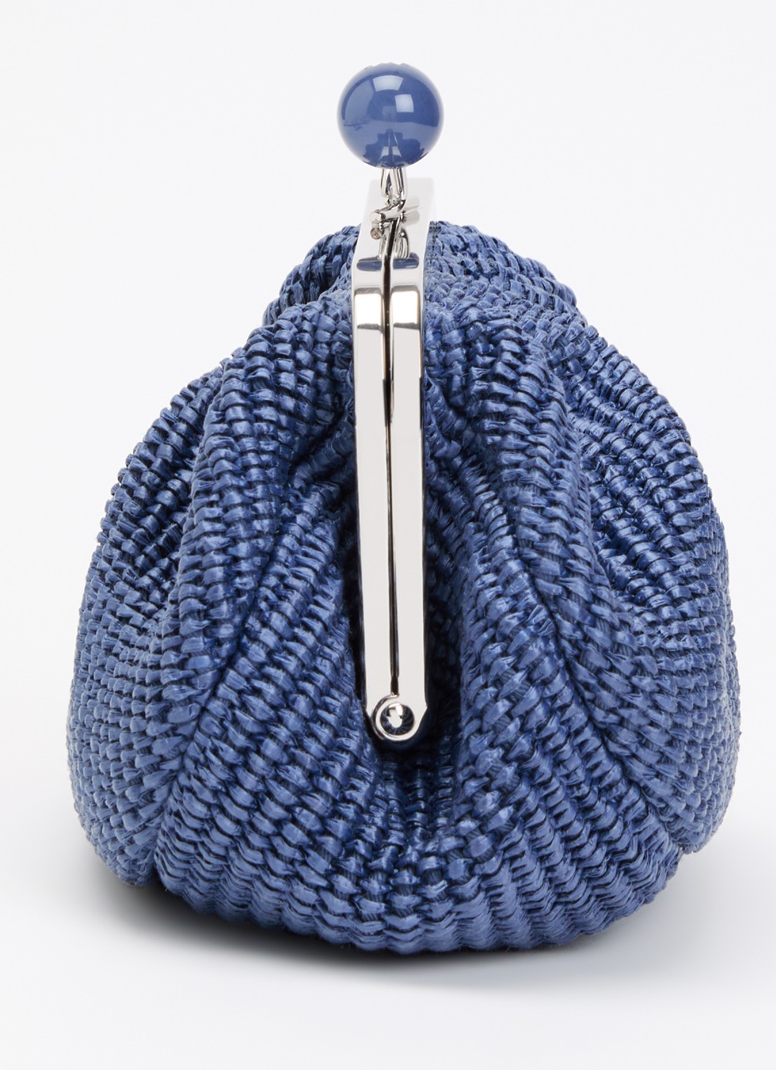 Max Mara Pasticcino Small clutch met gevlochten detail en afneembare schouderriem - detail 3 blauw