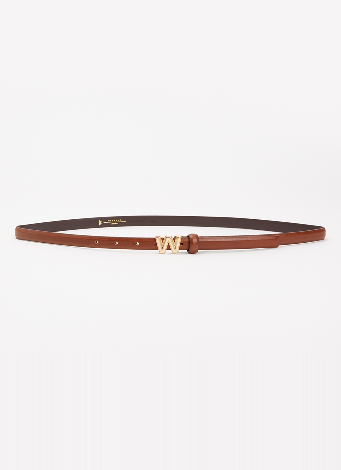 Max Mara Riem van leer  - voorkant 2 roodbruin