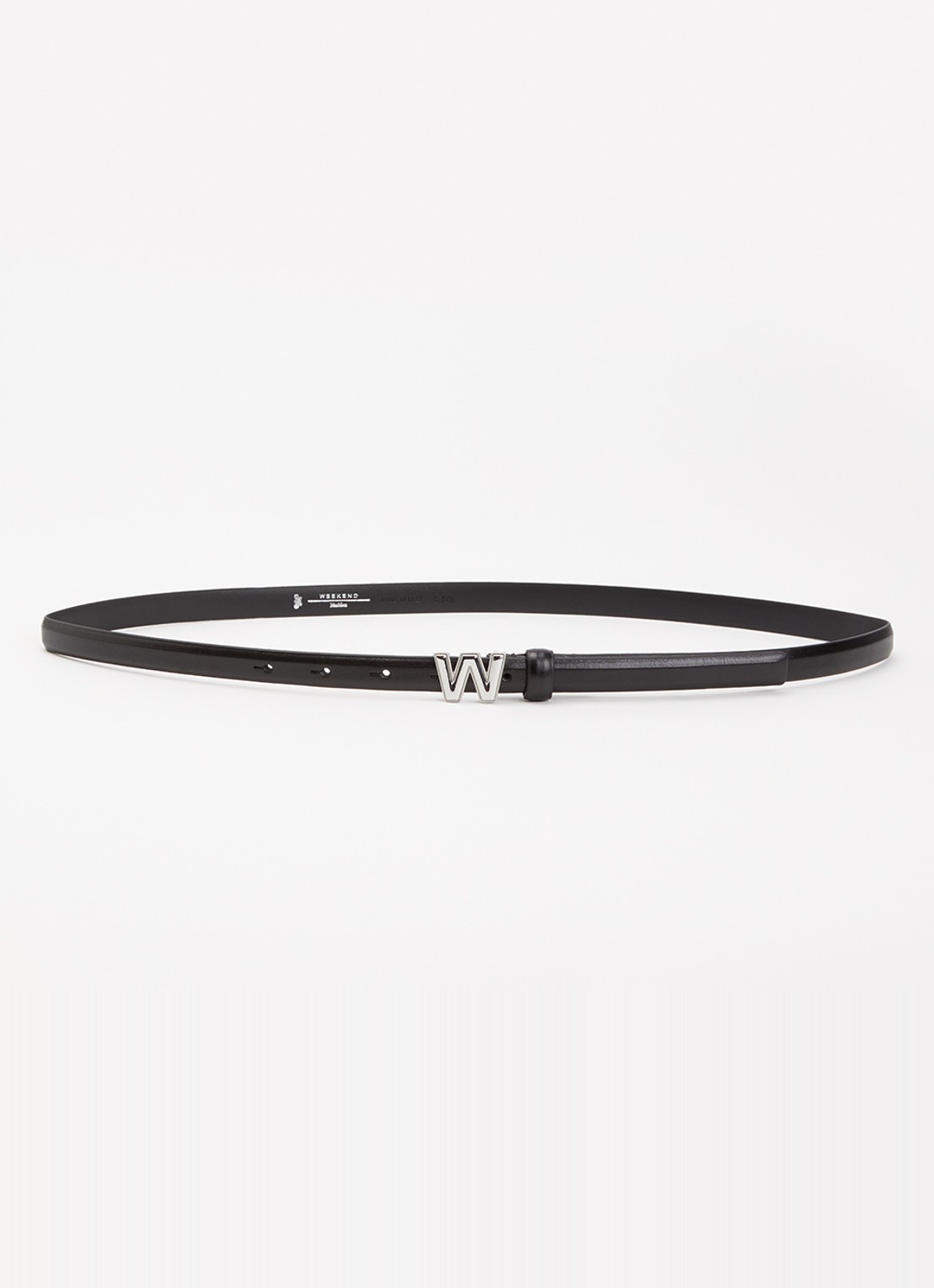 Max Mara Riem van leer  - voorkant 2 zwart