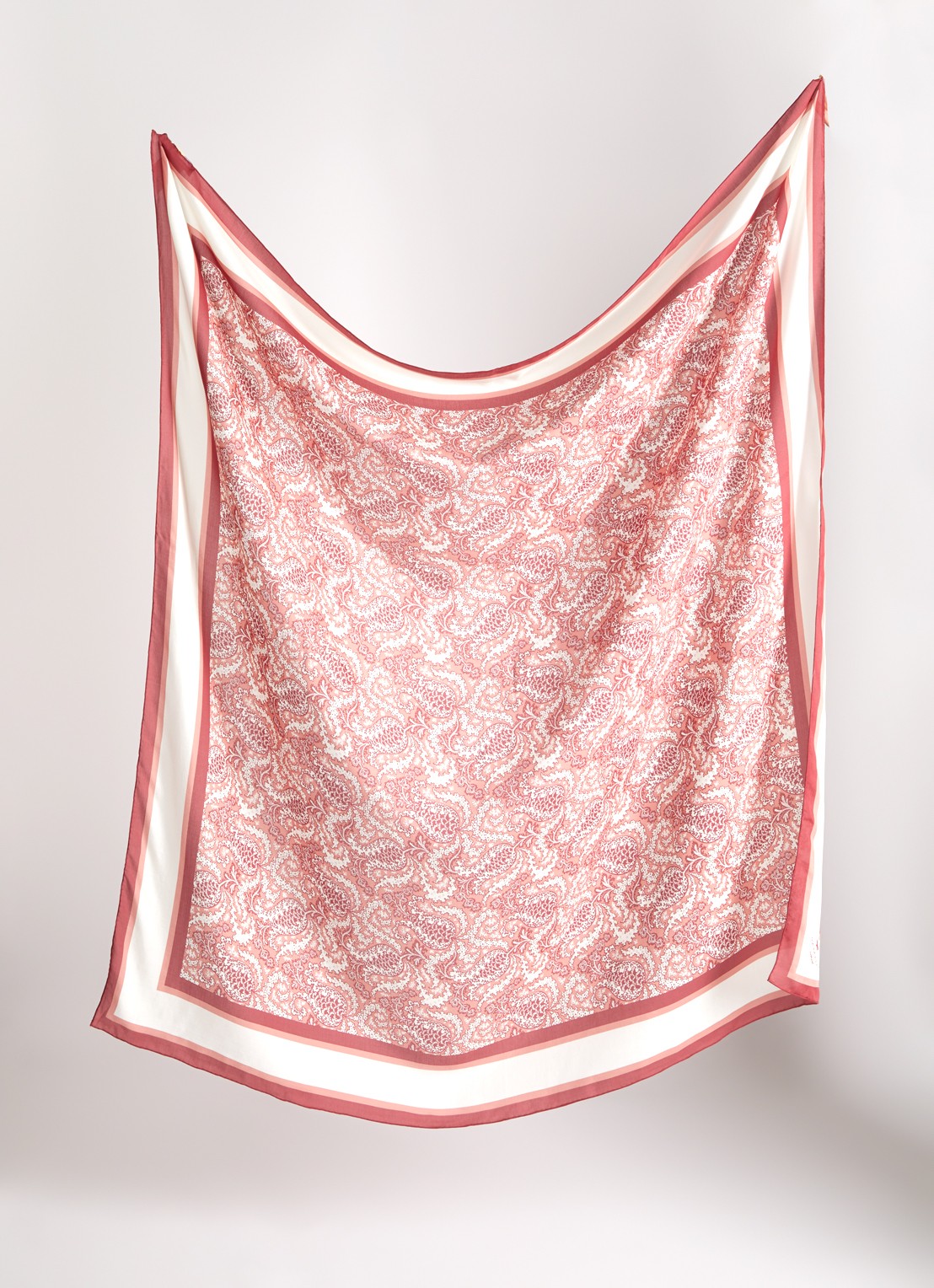 Max Mara Sarong met print - detail oudroze