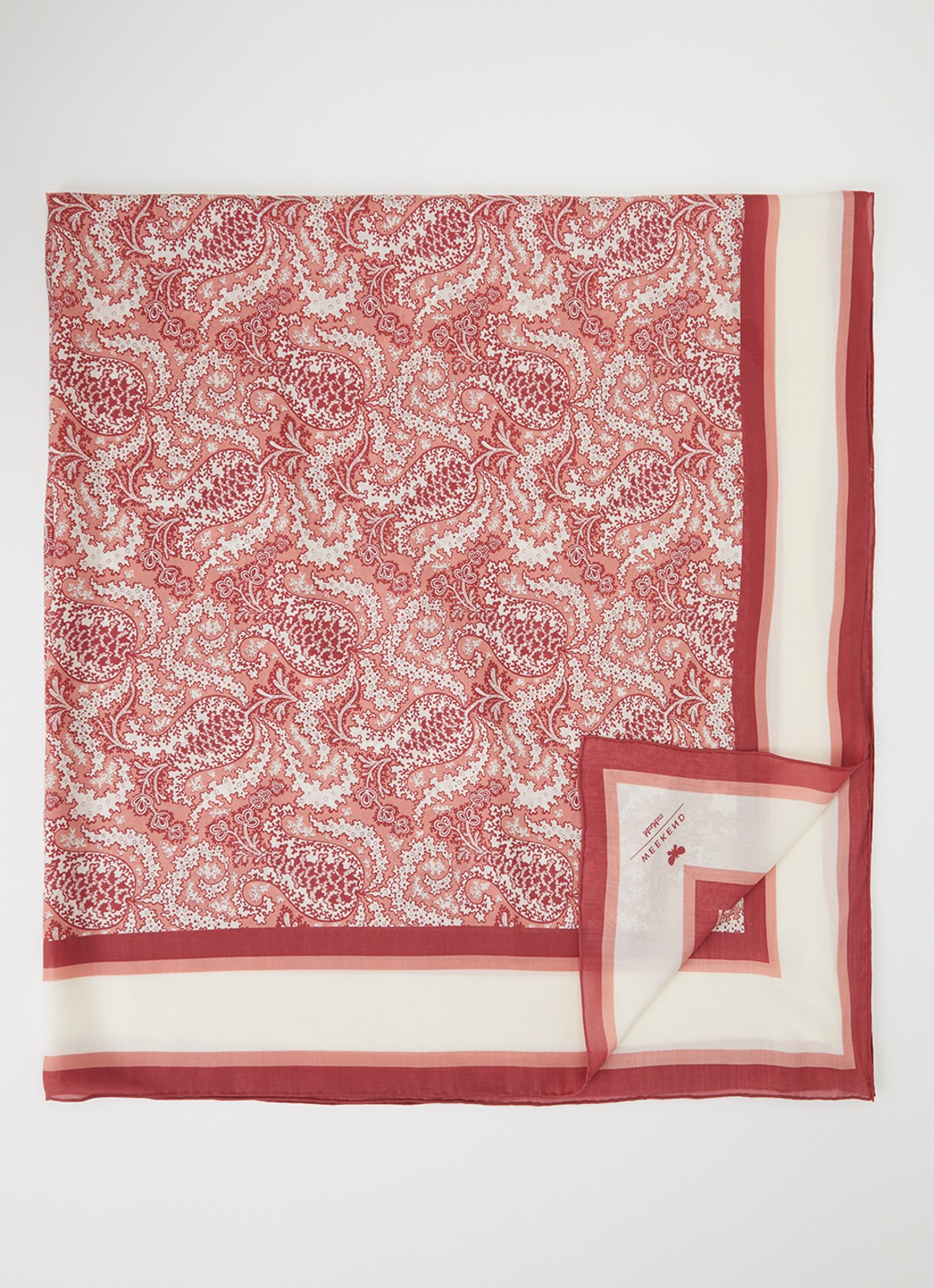 Max Mara Sarong met print - voorkant 3 oudroze