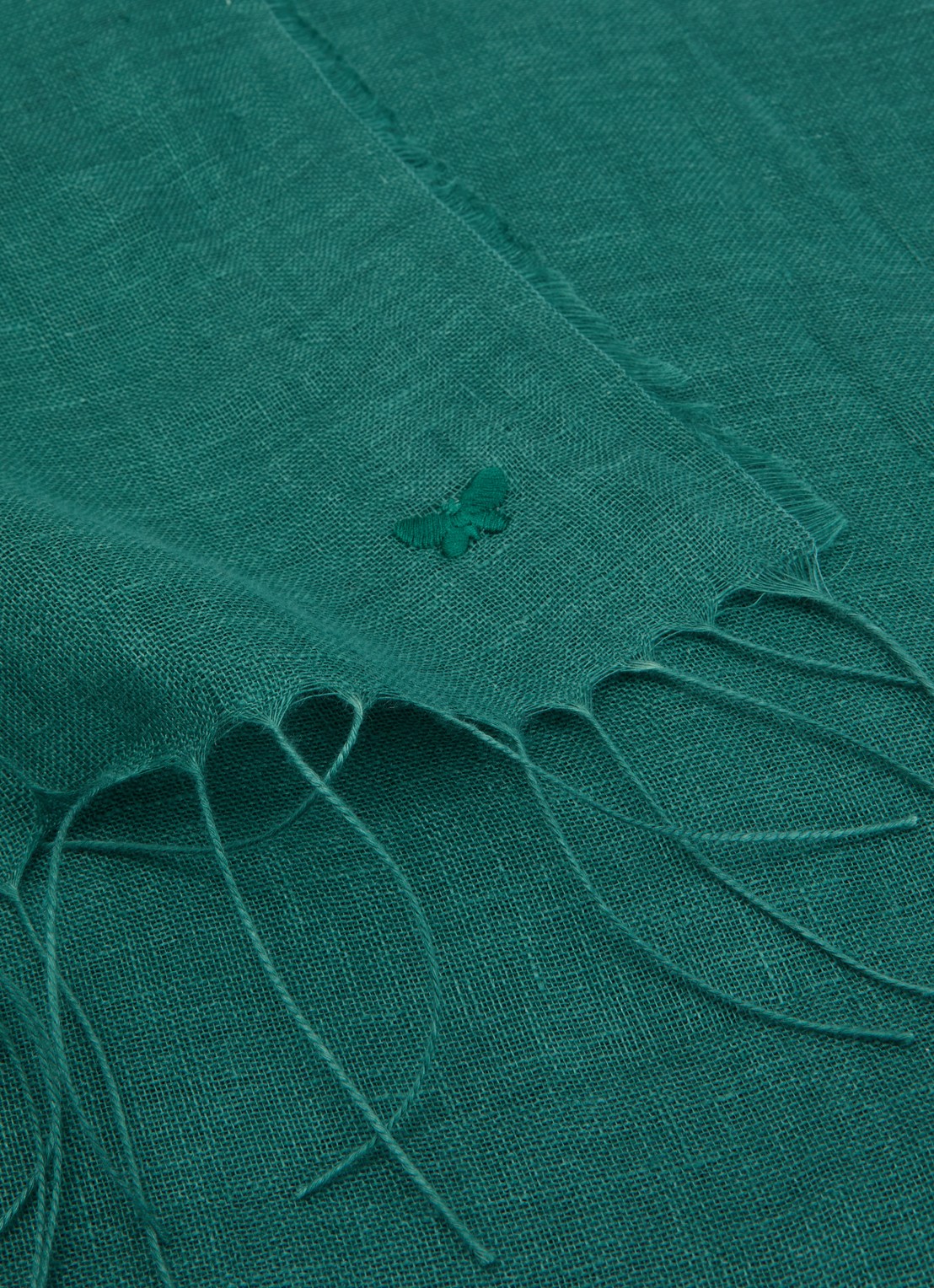 Max Mara Sjaal 189 x 70 cm - detail 3 zeegroen