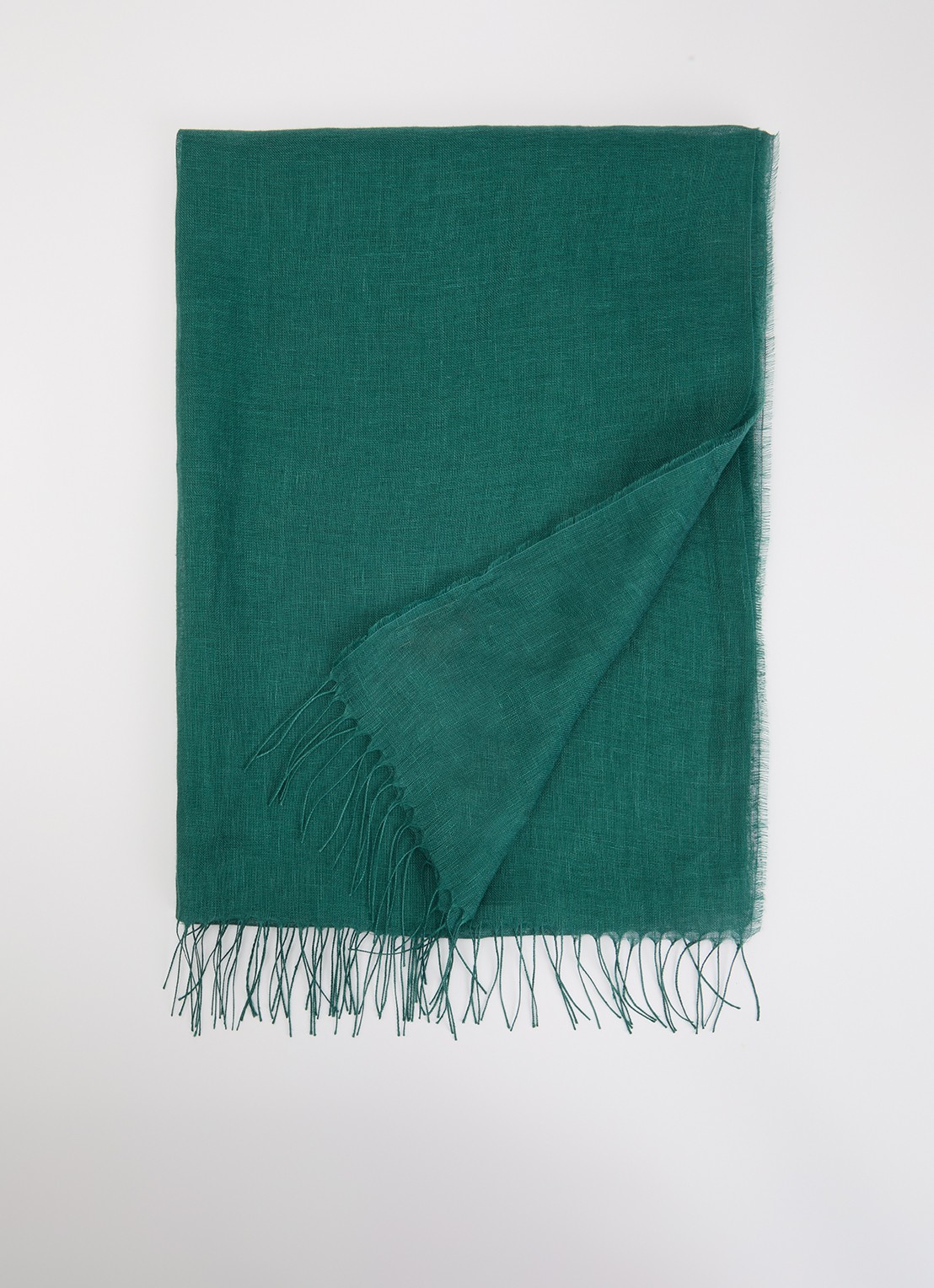 Max Mara Sjaal 189 x 70 cm - voorkant zeegroen