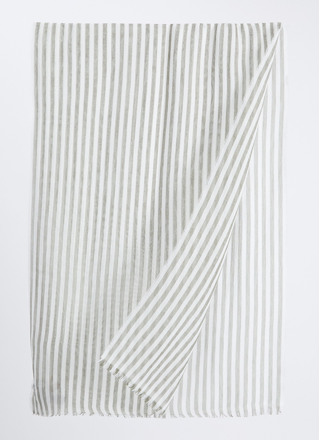 Max Mara Sjaal 202 x 70 cm - detail lindegroen