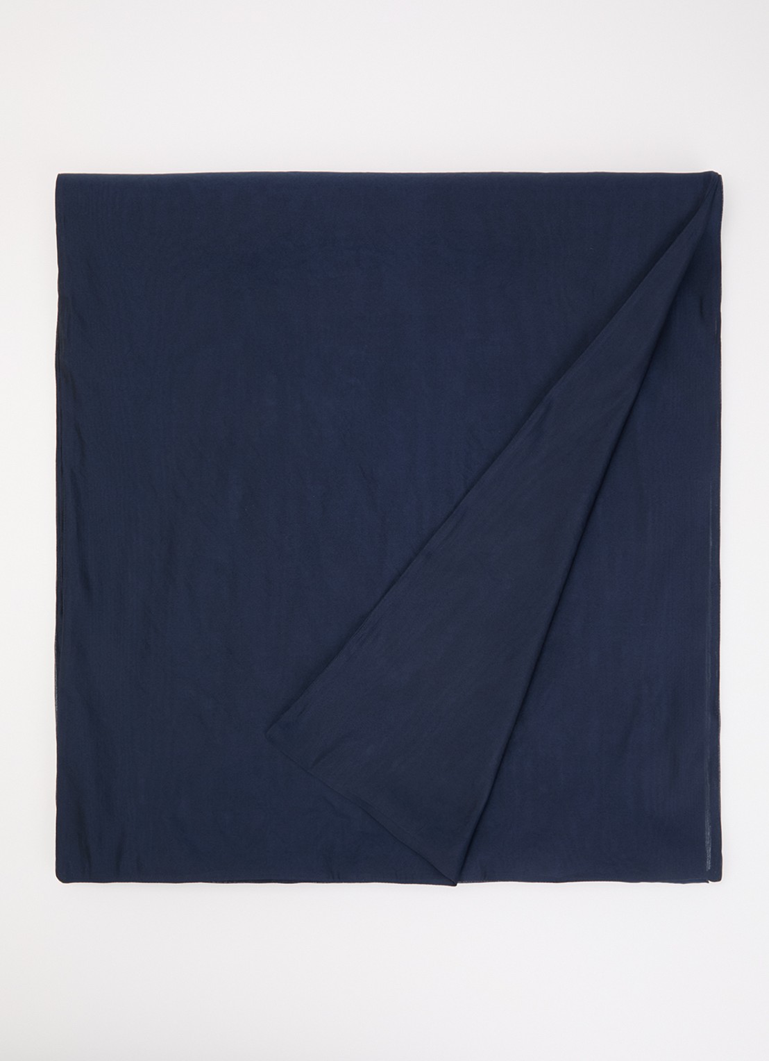 Max Mara Sjaal in zijdeblend 210 x 50 cm  - voorkant 3 donkerblauw