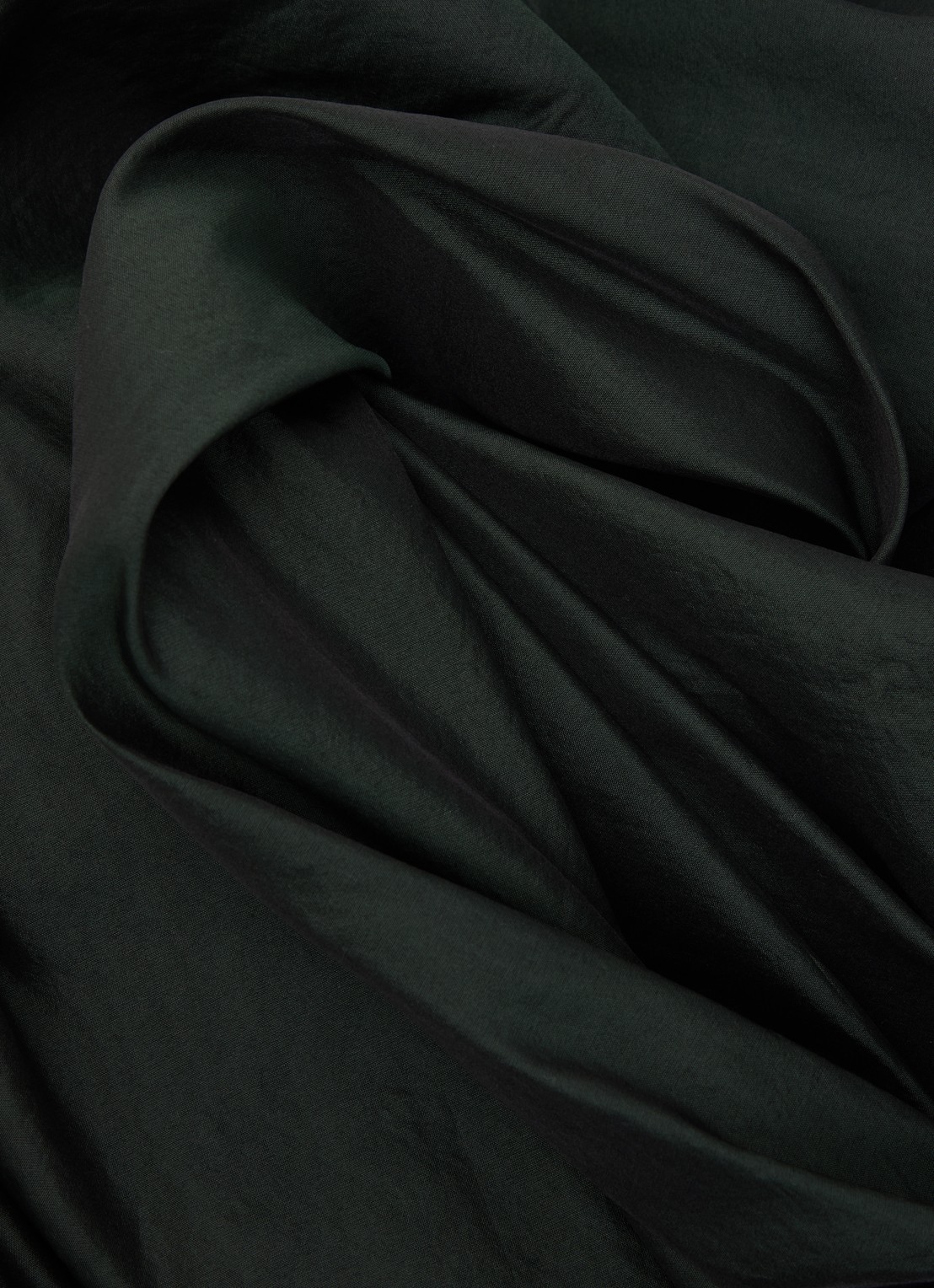 Max Mara Sjaal in zijdeblend 210 x 50 cm  - detail 2 donkergroen