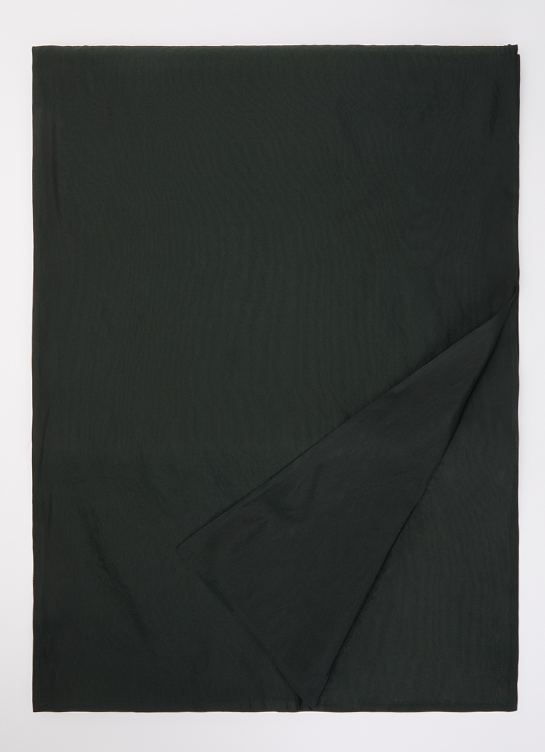 Max Mara Sjaal in zijdeblend 210 x 50 cm  - voorkant 3 donkergroen
