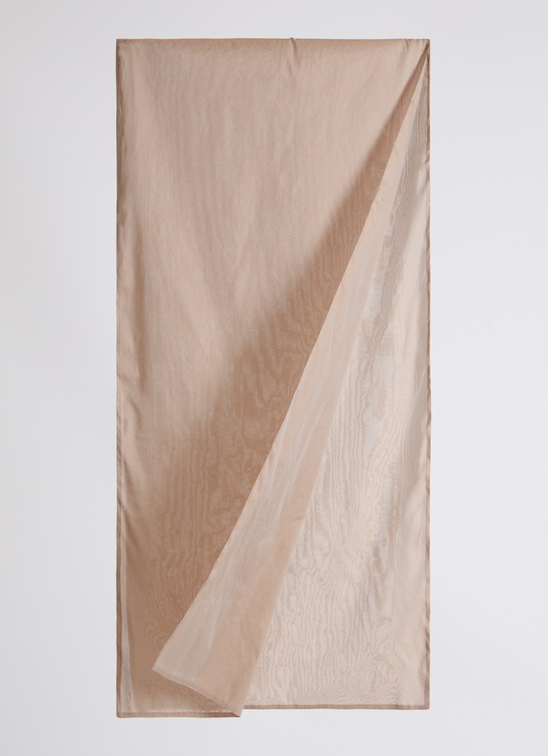 Max Mara Sjaal in zijdeblend 210 x 50 cm  - detail zand