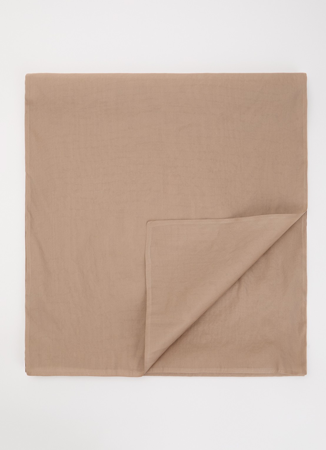 Max Mara Sjaal in zijdeblend 210 x 50 cm  - voorkant 3 zand