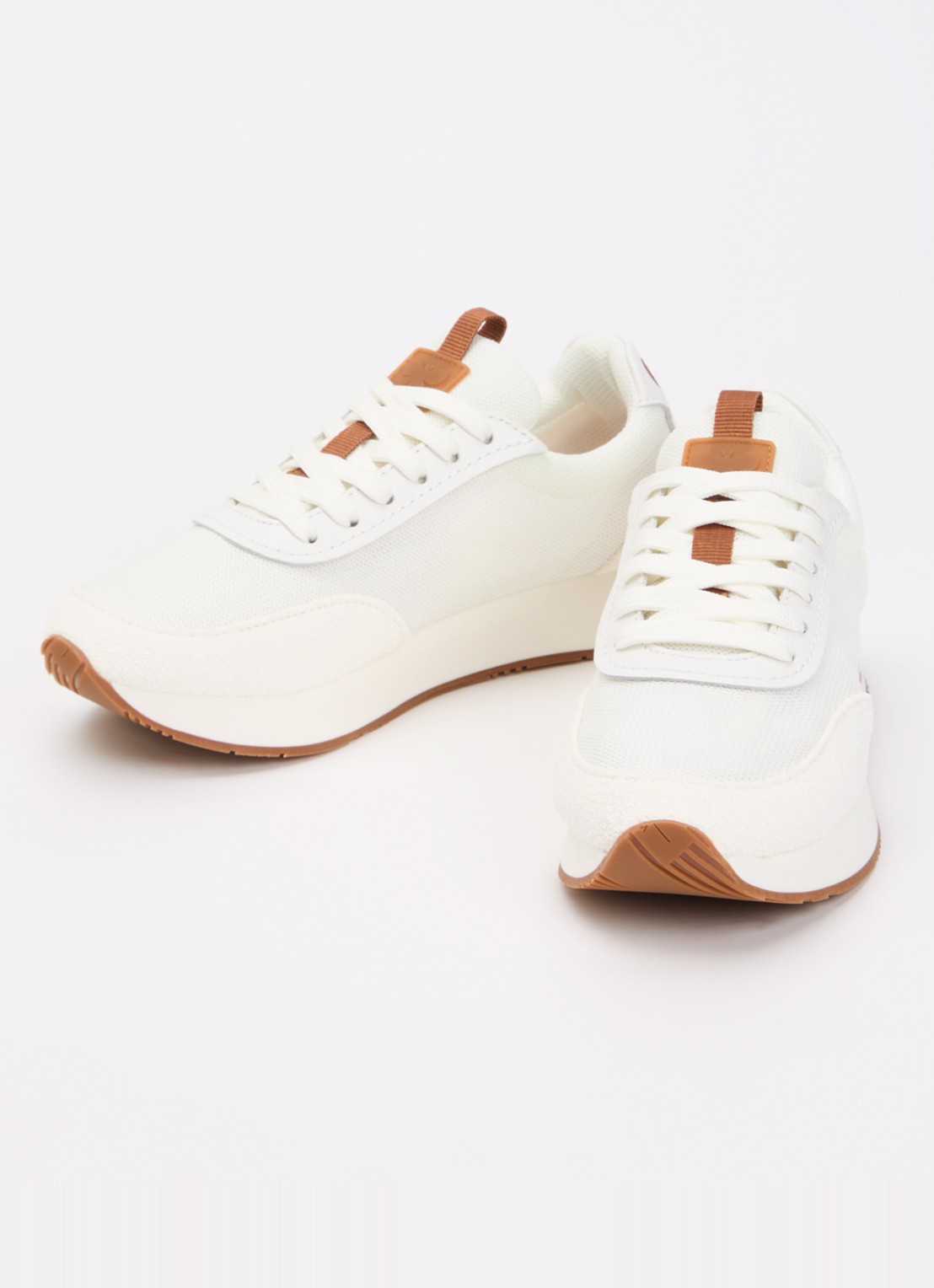 Max Mara Sneaker met details van suède - detail 2 wit