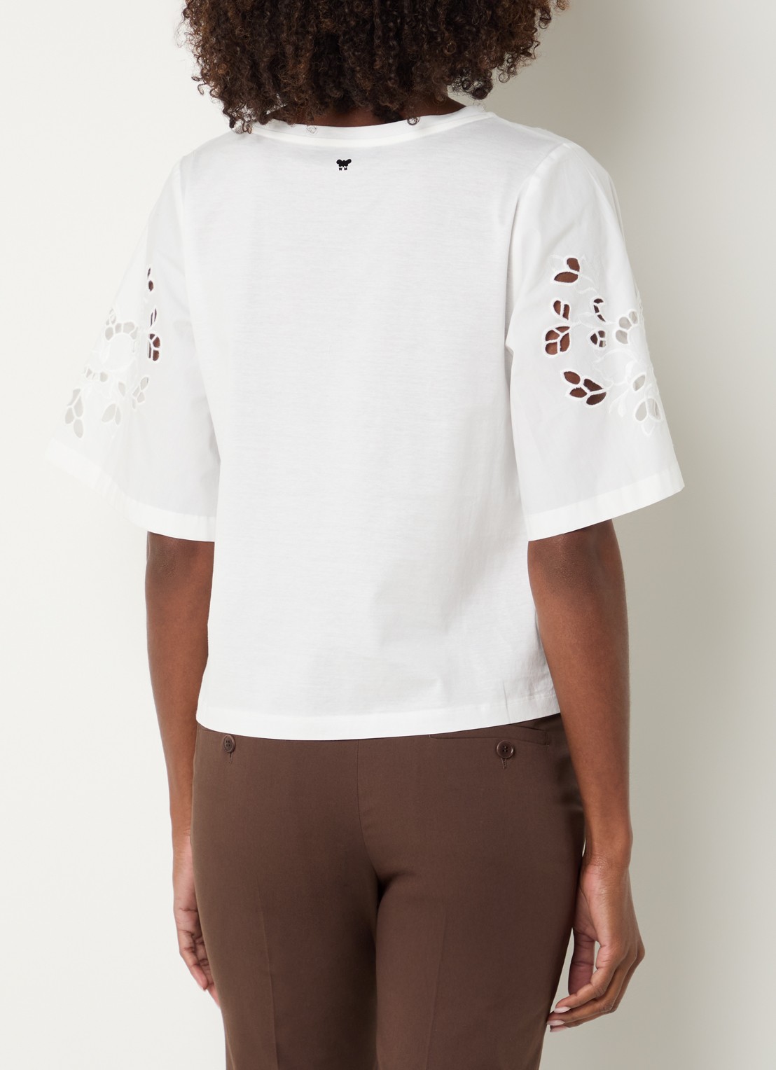 Max Mara Targa tuniek met broderie - achterkant 4 wit